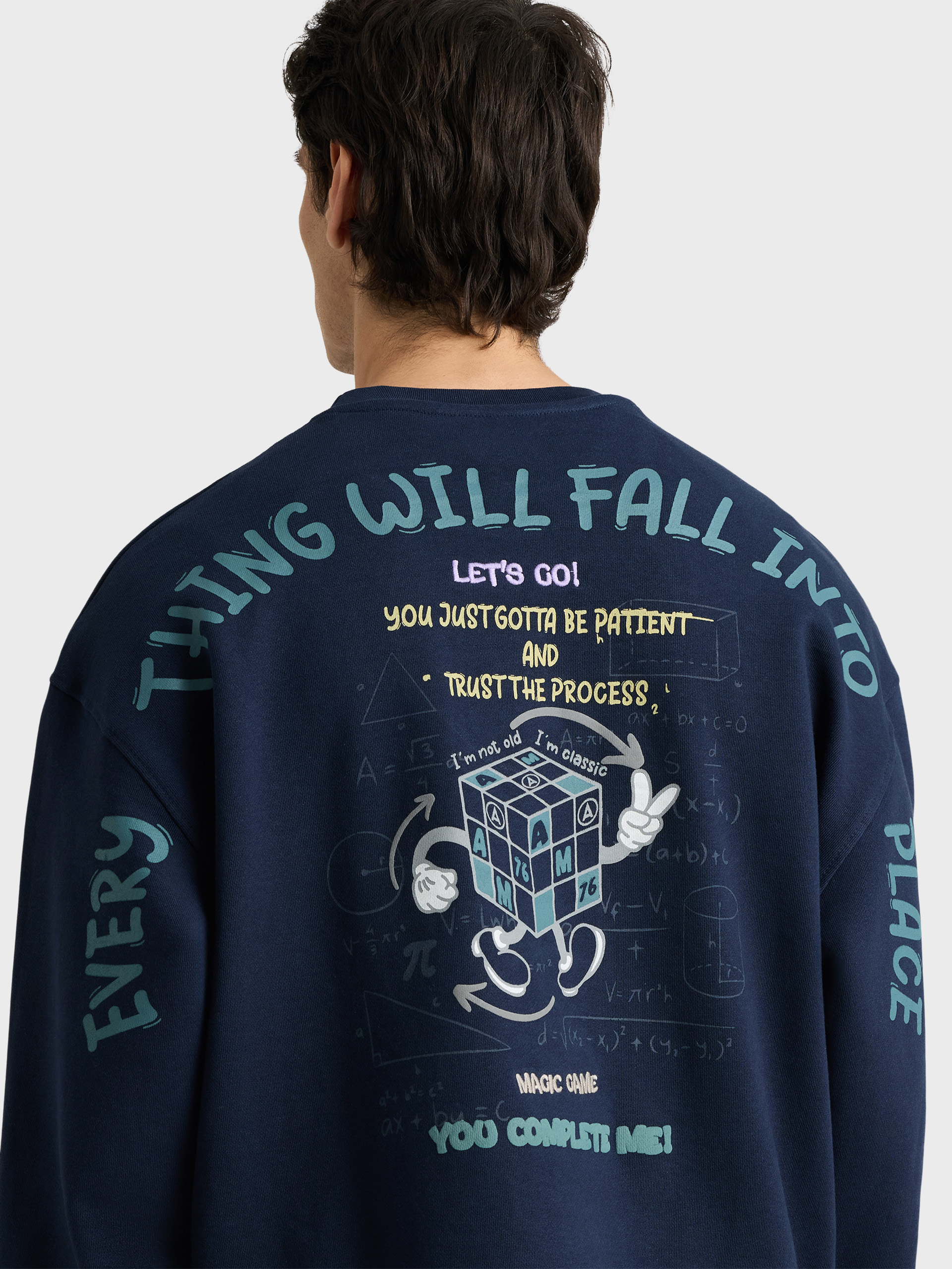 SUDADERA GAME AZUL MARINO