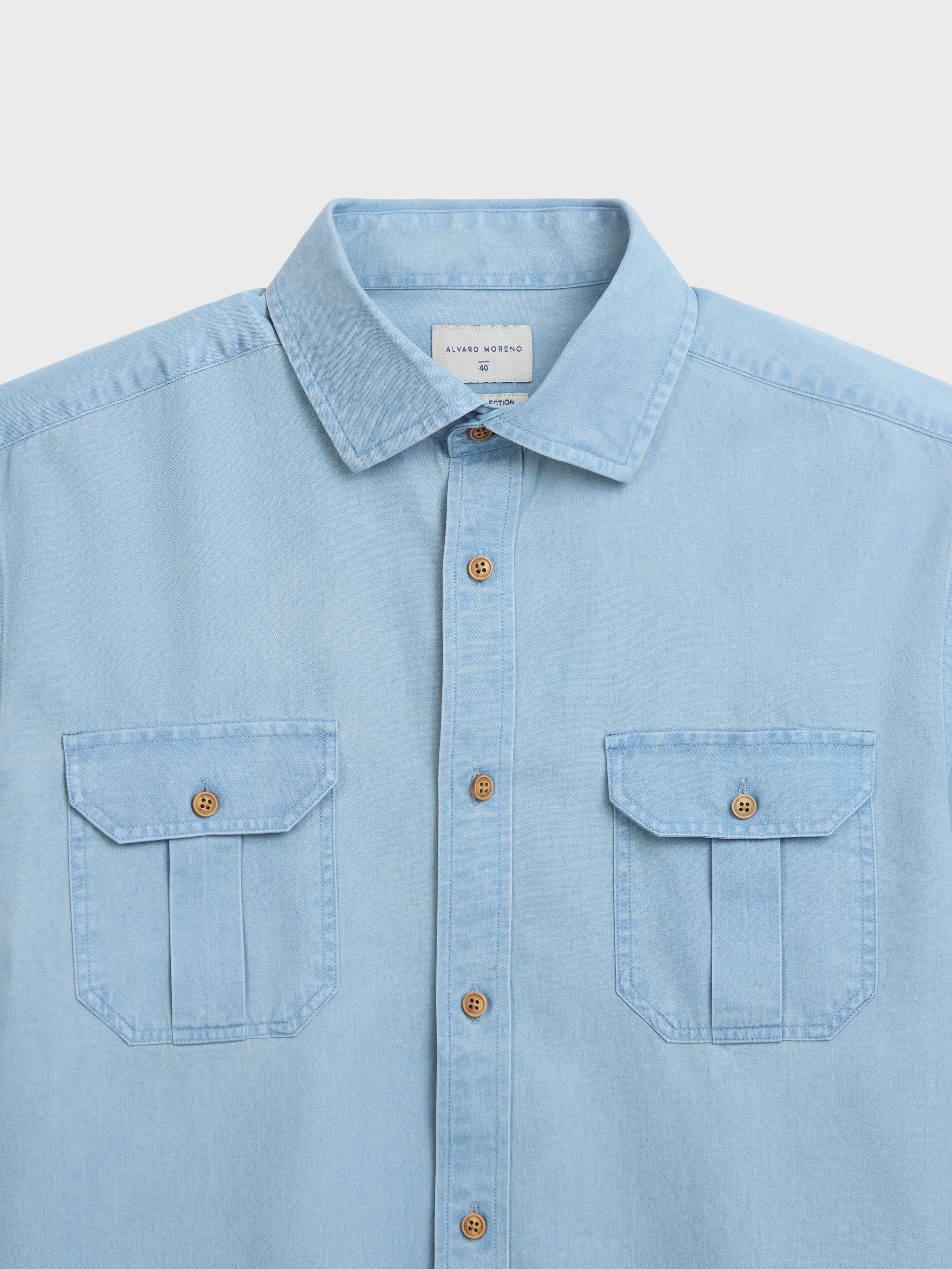 CAMISA DENIM BOLSILLOS