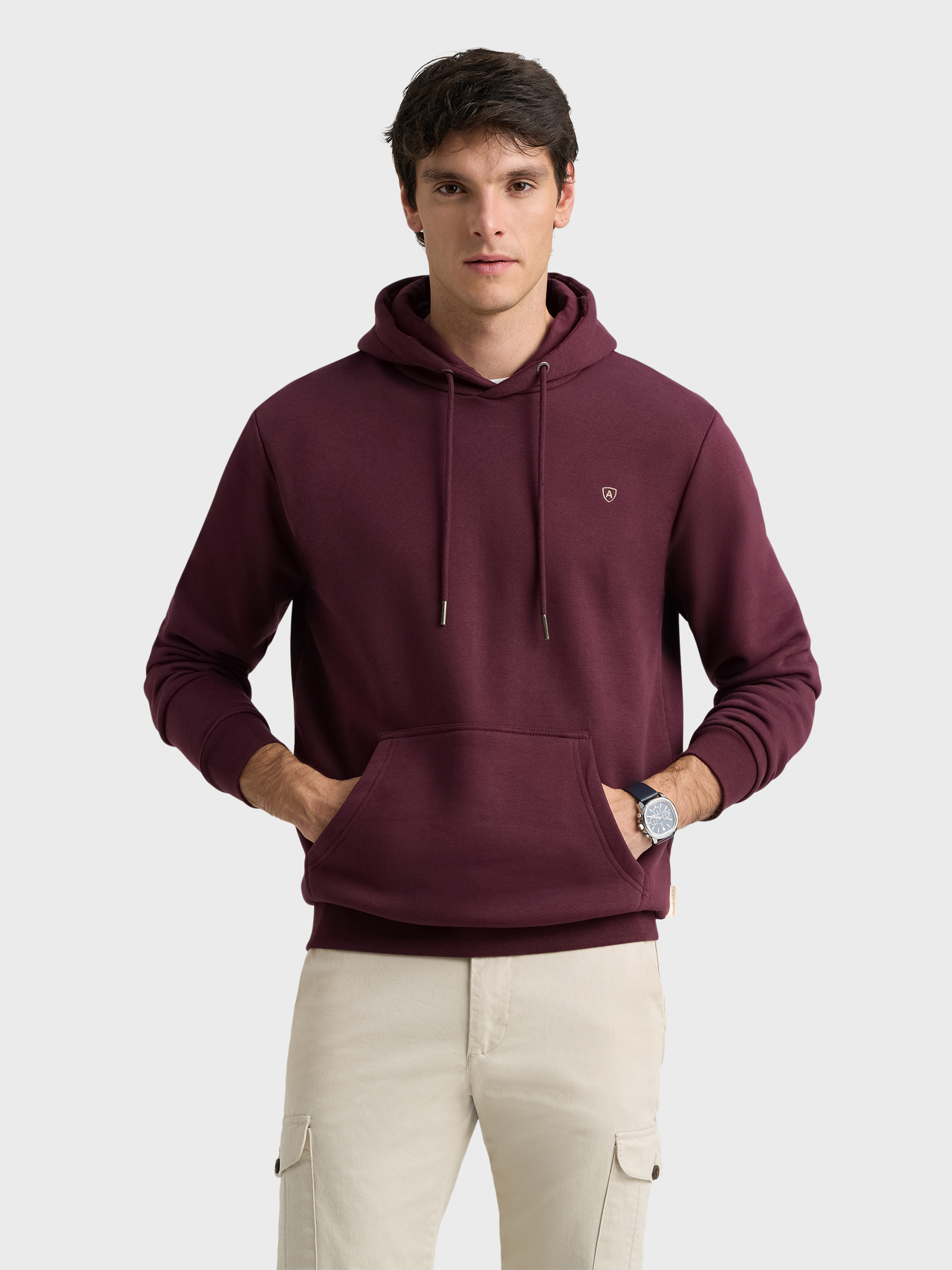 SUDADERA NELLAN BURDEOS