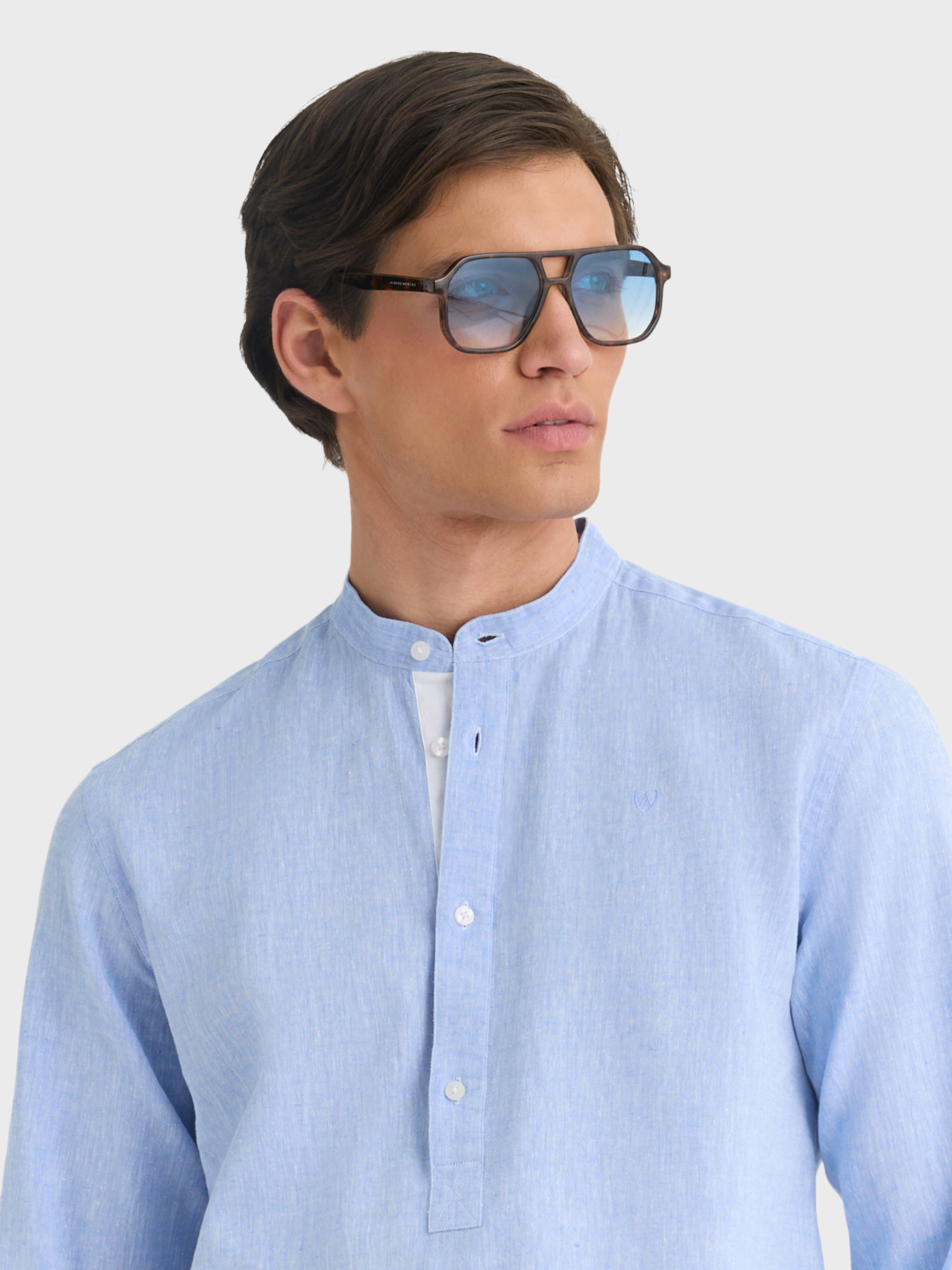 POLERA LINO MAO CONTRASTE