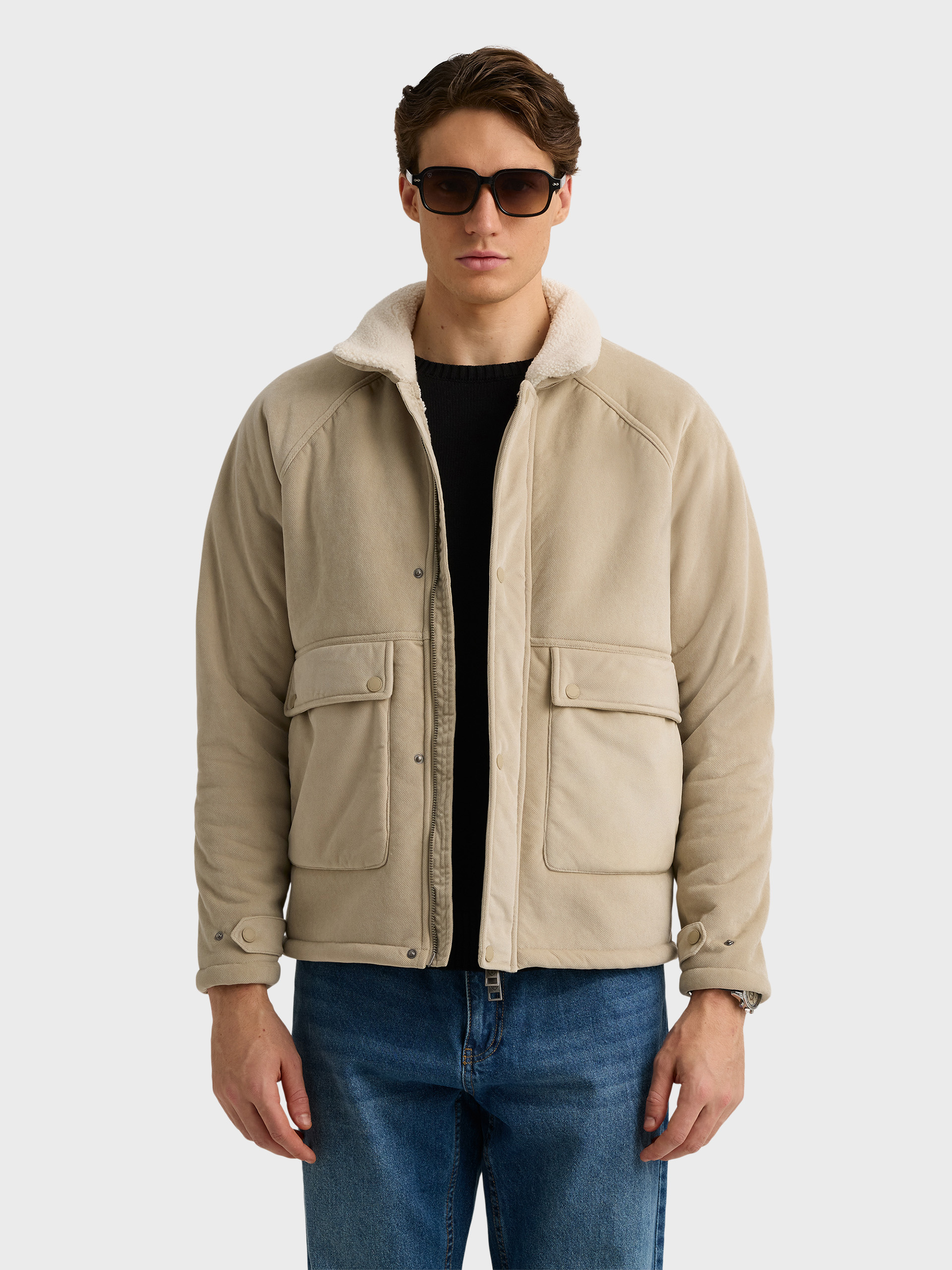 CAZADORA SHERPA BEIGE