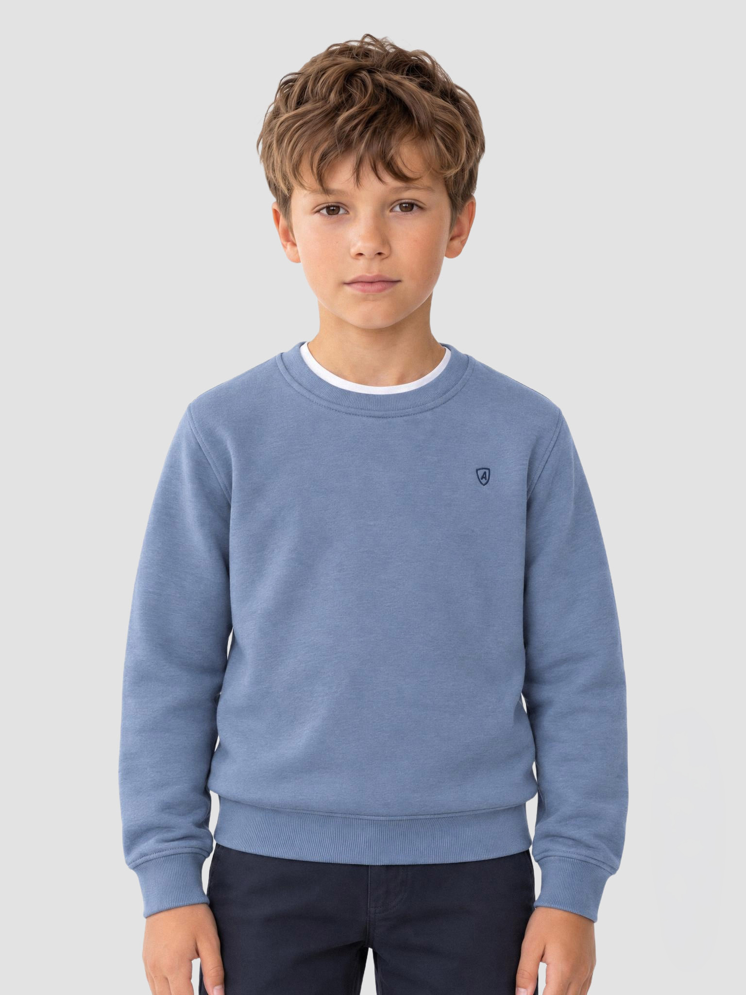 SUDADERA BASICA KIDS AZUL