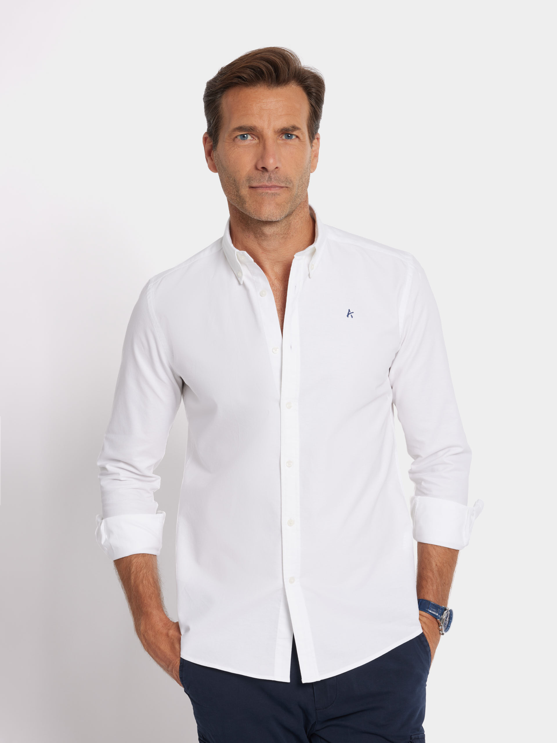 CAMISA OXFORD BASIC BLANCO