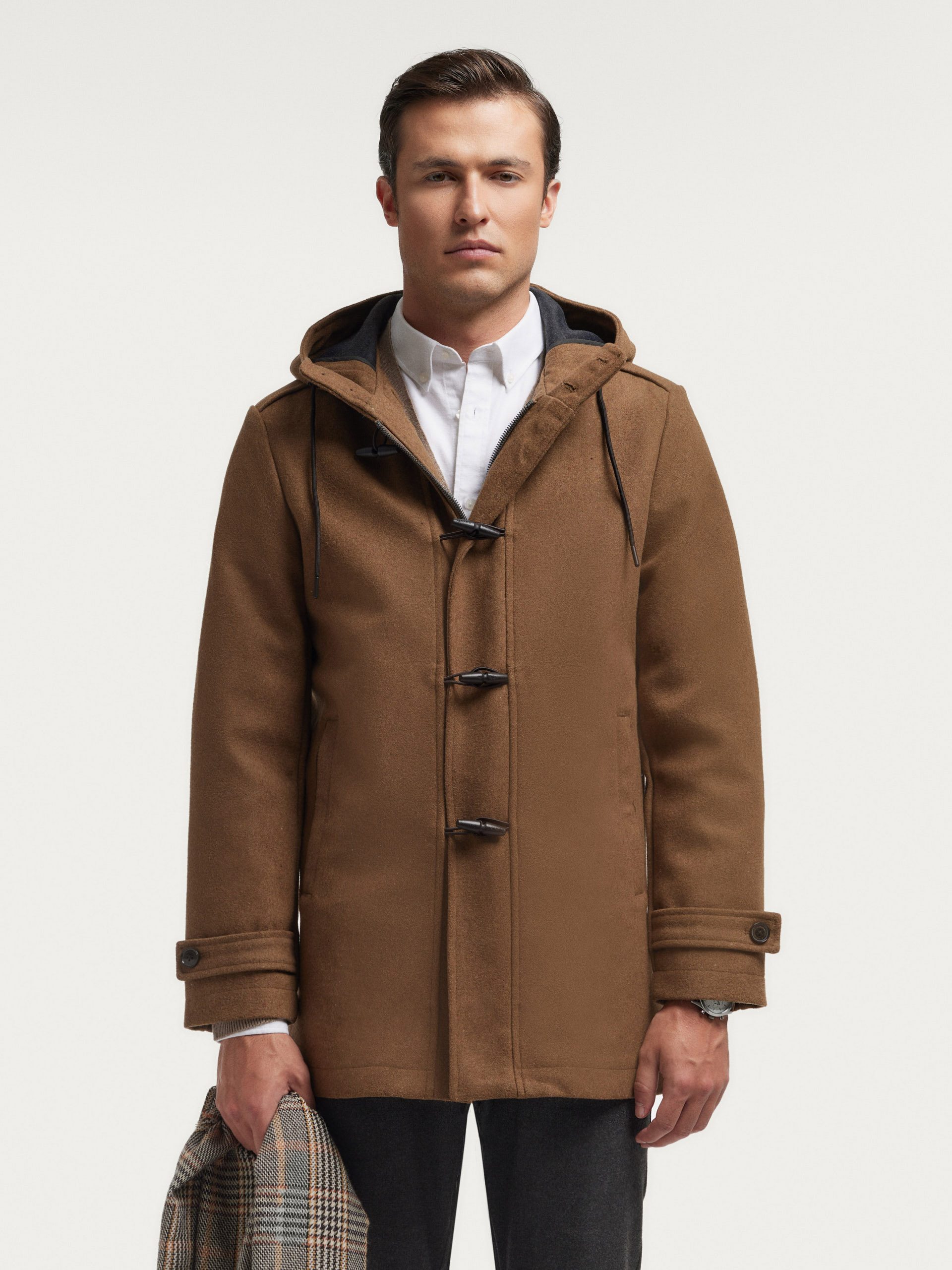 Trenca hombre color camel sale