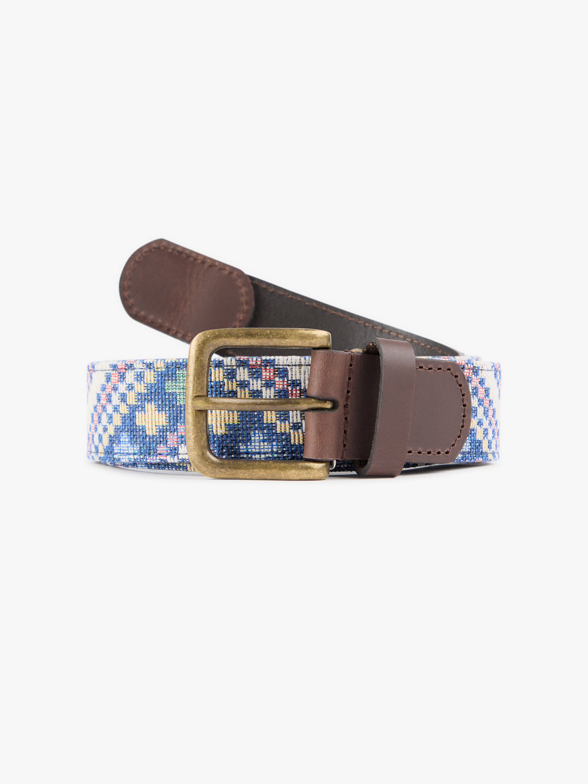 CINTURON ETNICO CUSCO CELESTE