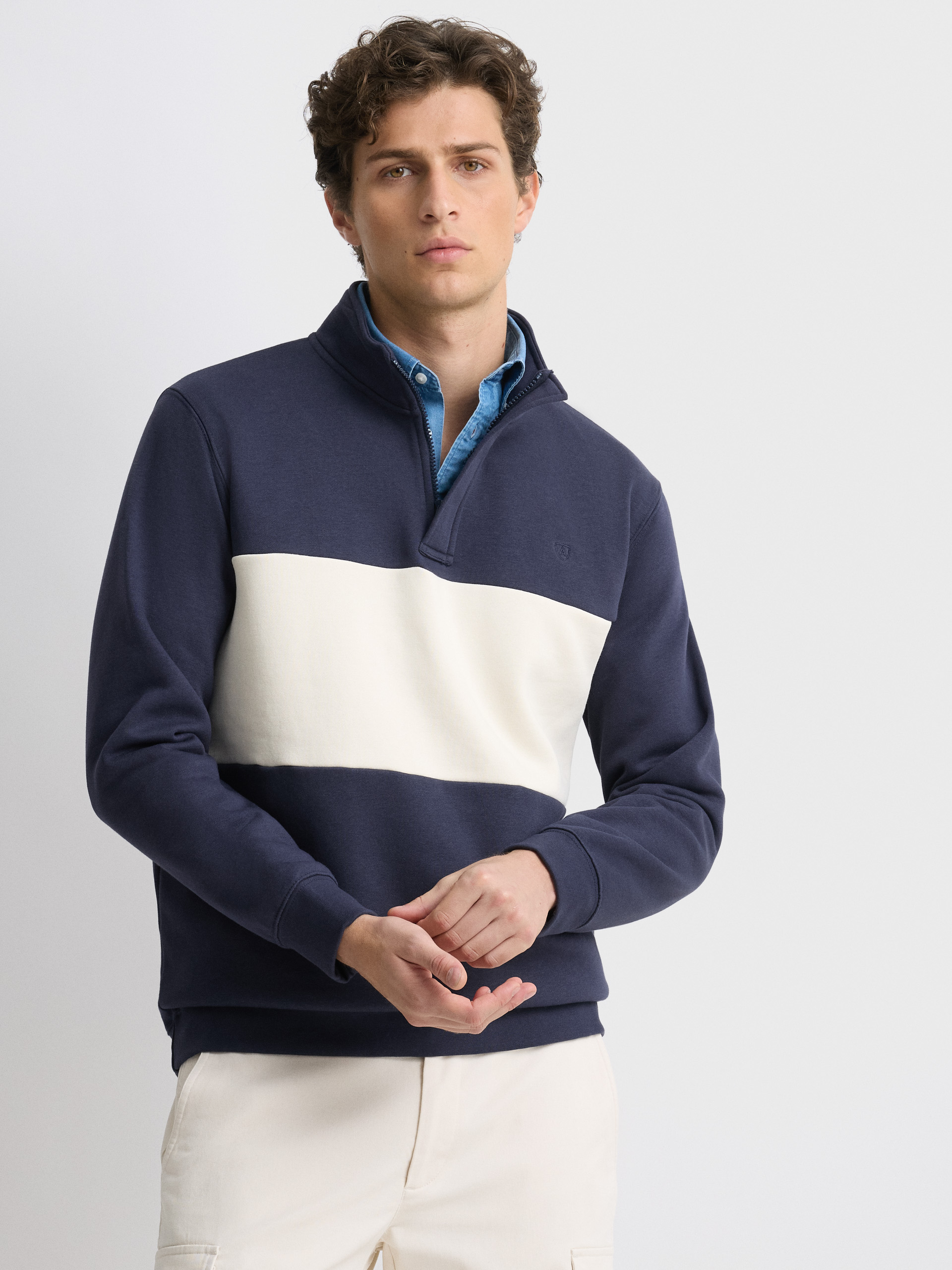SUDADERA BRAXTON AZUL MARINO