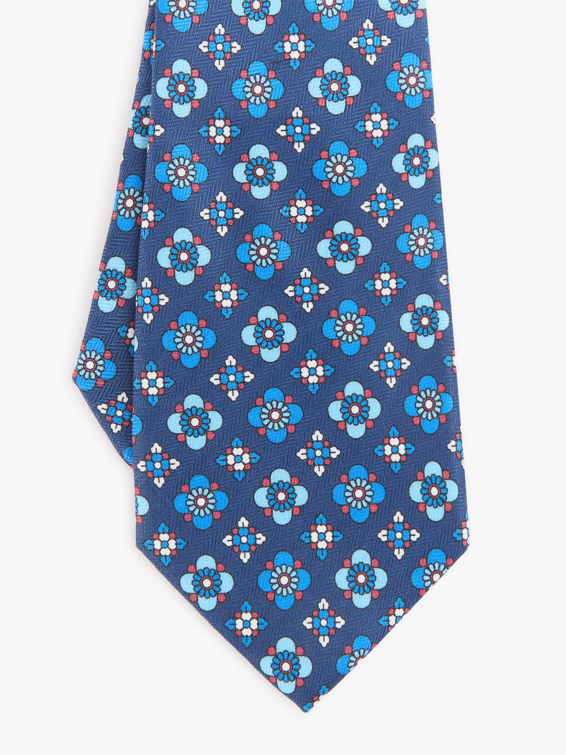 CORBATA PRINTED AZUL MARINO