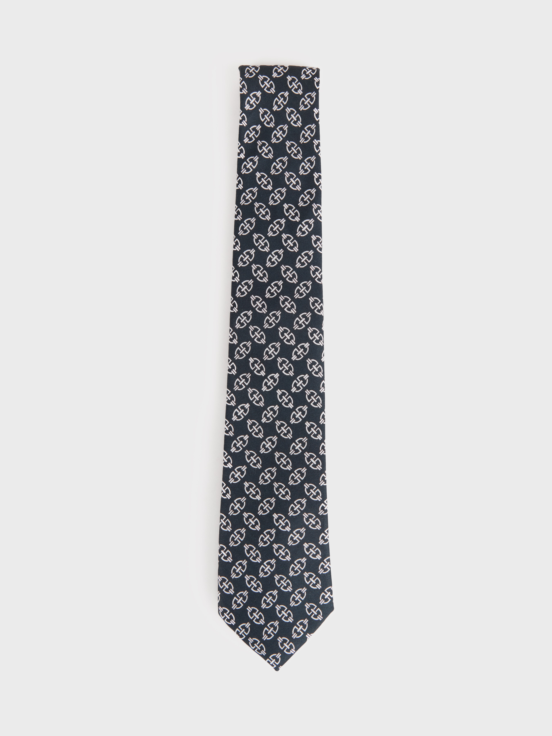 CORBATA PRINTED AZUL MARINO