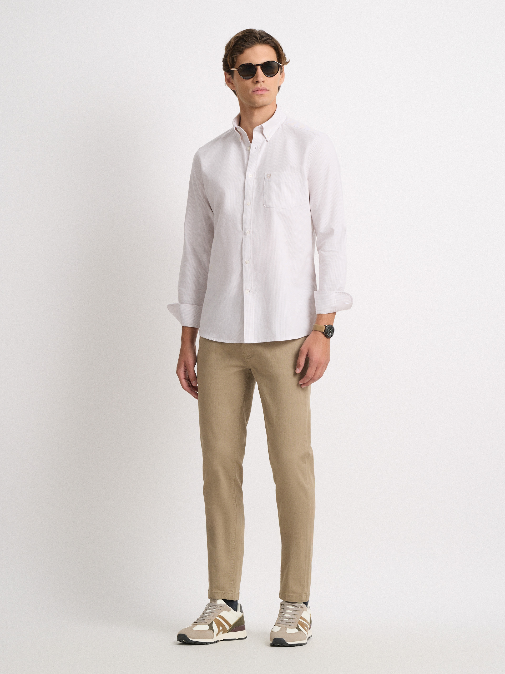 CAMISA MIL RAYAS POCKET