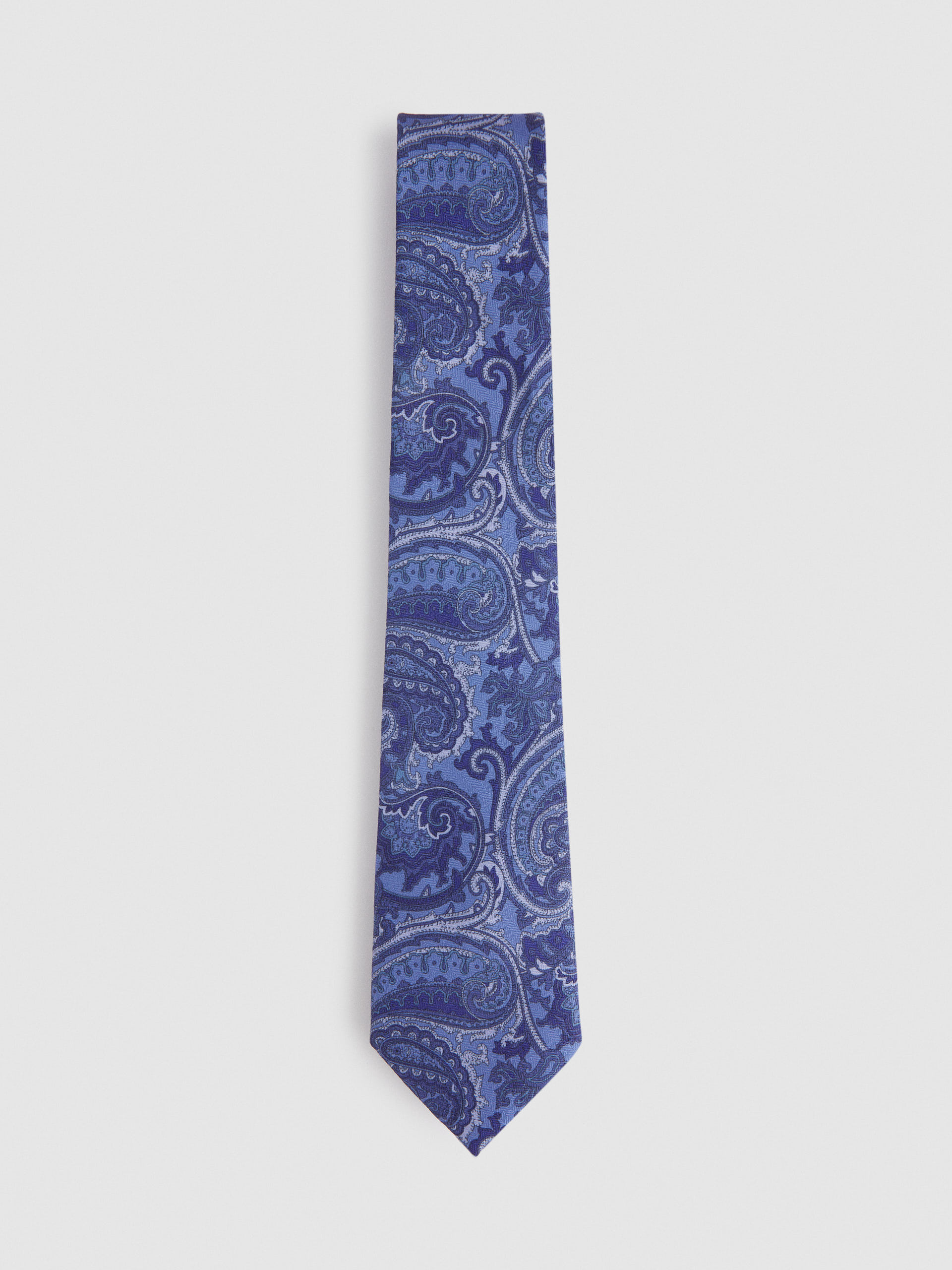 CORBATA PRINTED AZUL MARINO