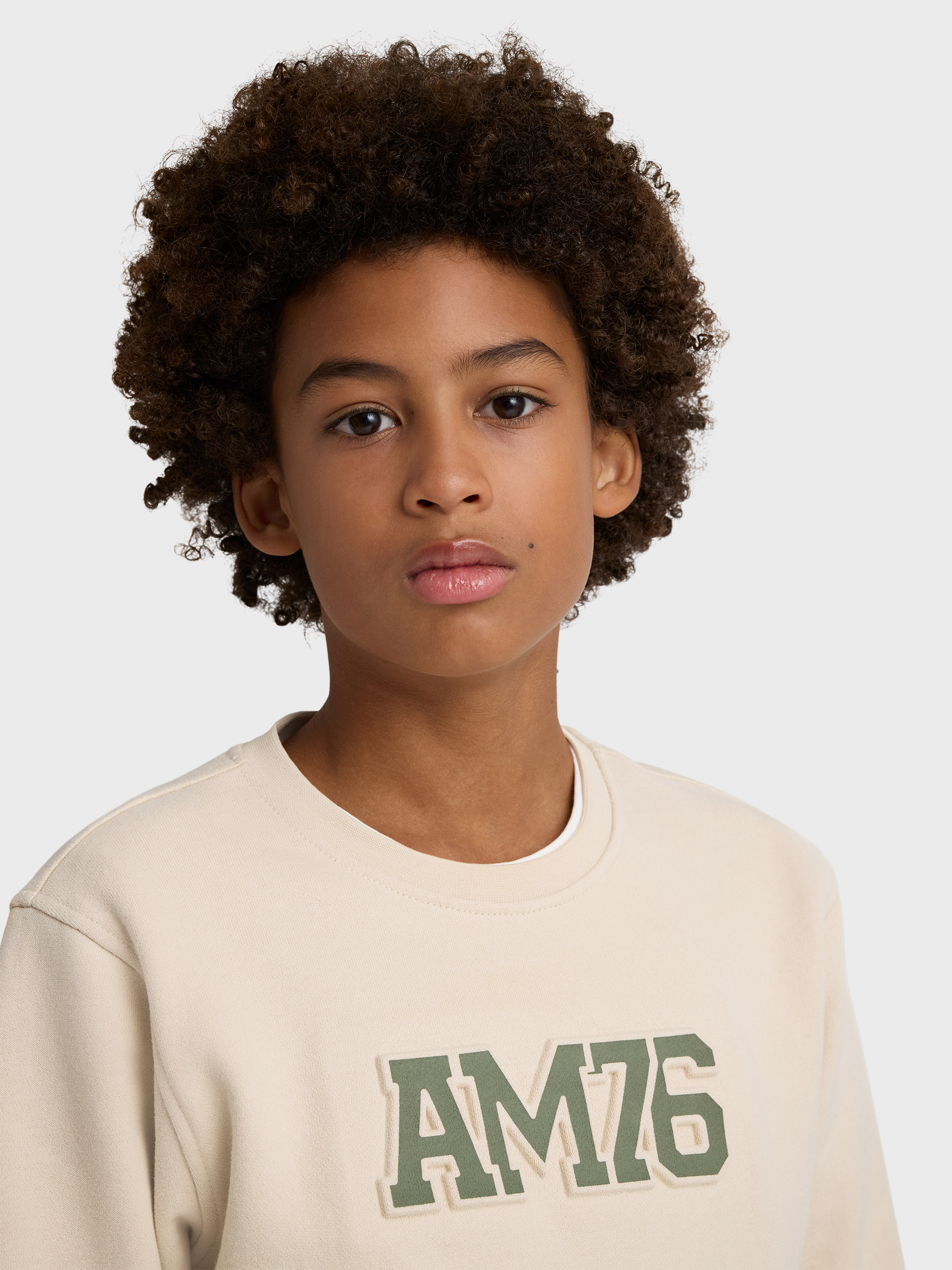 SUDADERA OFFICIAL KIDS BEIGE