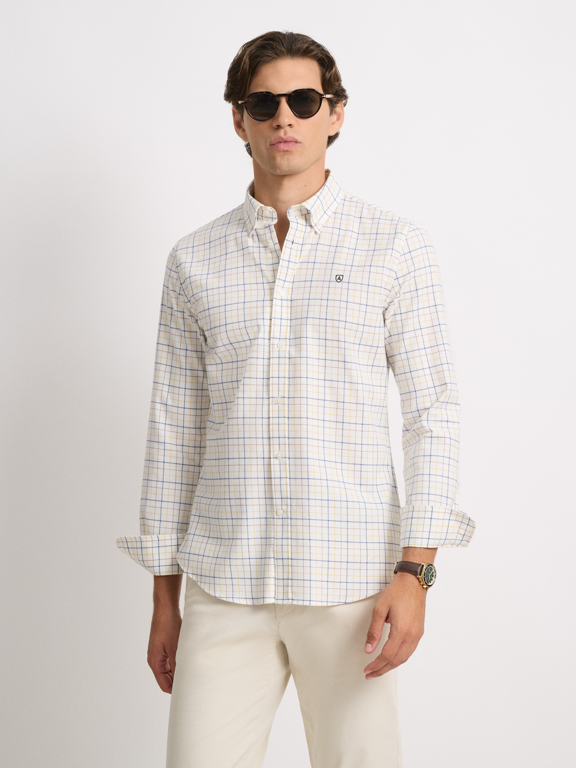 CAMISA FLANNEL CHECKS AZUL