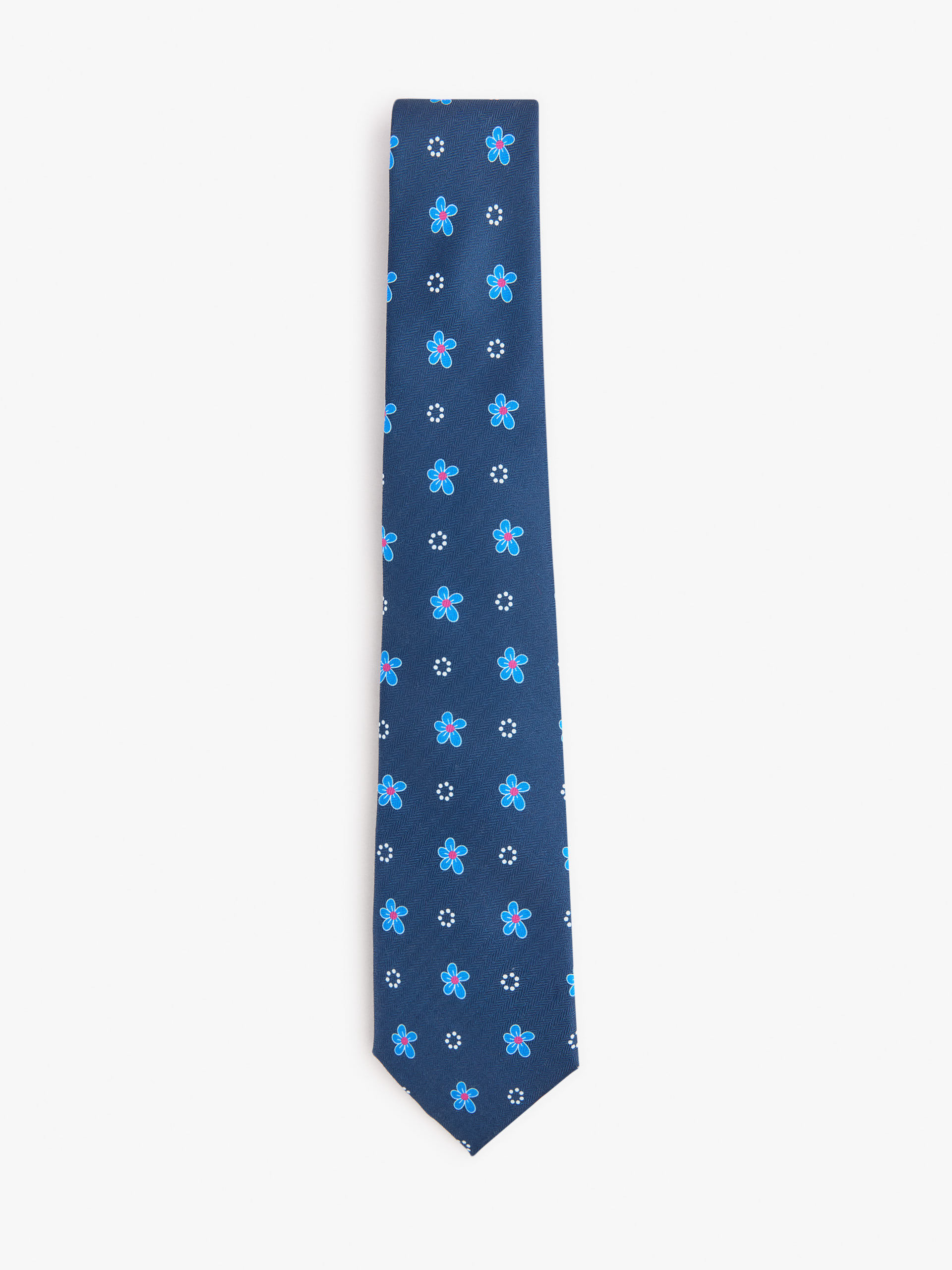 CORBATA PRINTED AZUL MARINO