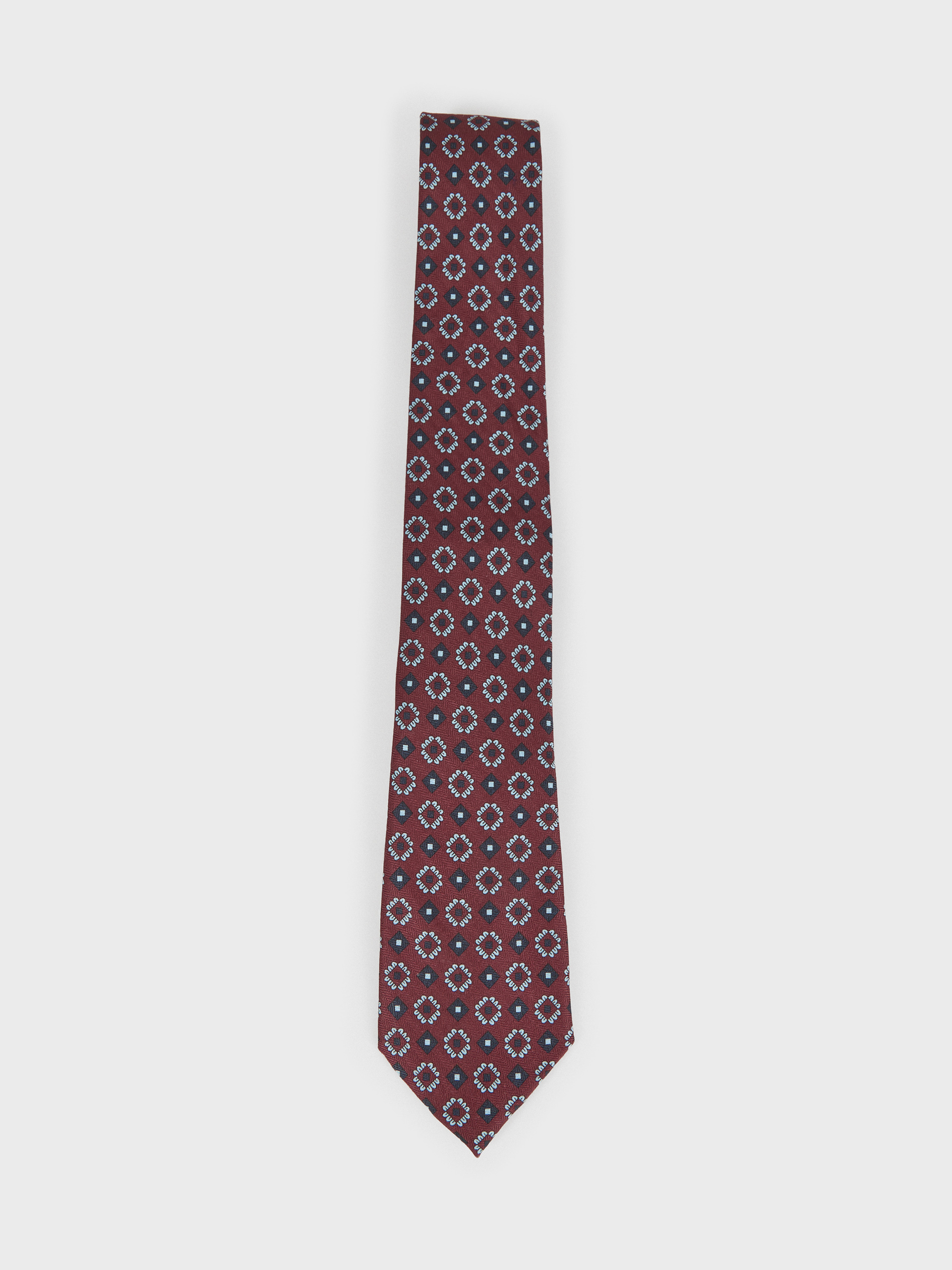 CORBATA PRINTED BURDEOS