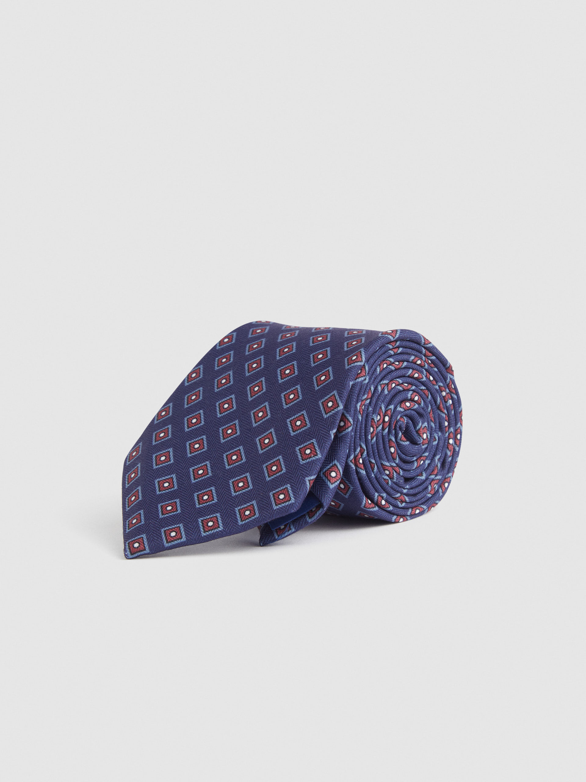 CORBATA PRINTED AZUL MARINO