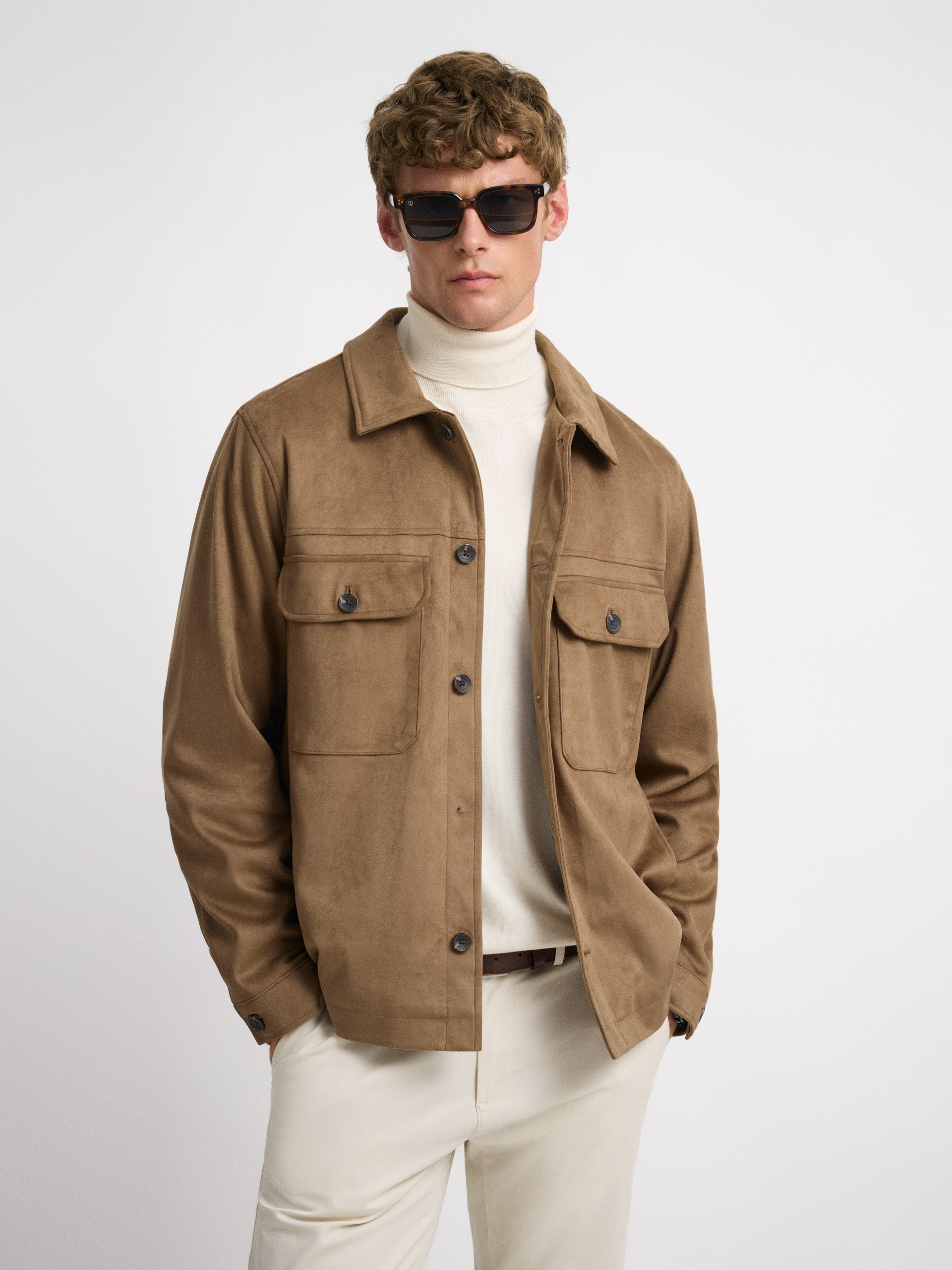 SOBRECAMISA ASHFORD CAMEL
