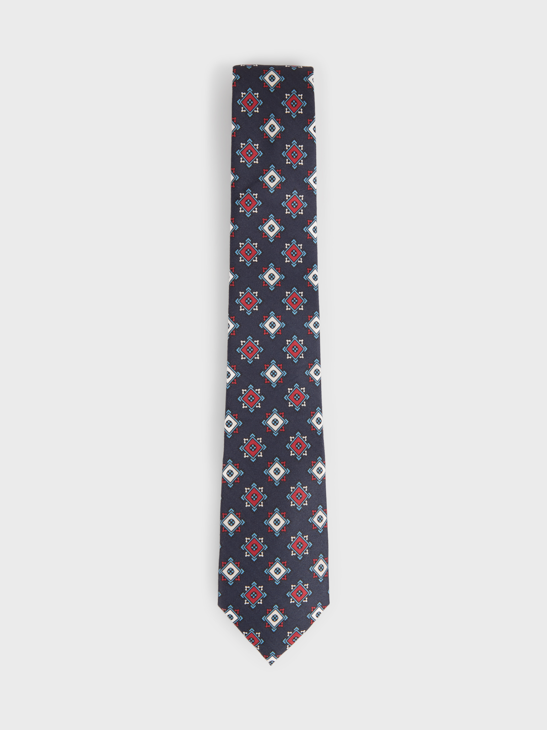 CORBATA PRINTED AZUL MARINO