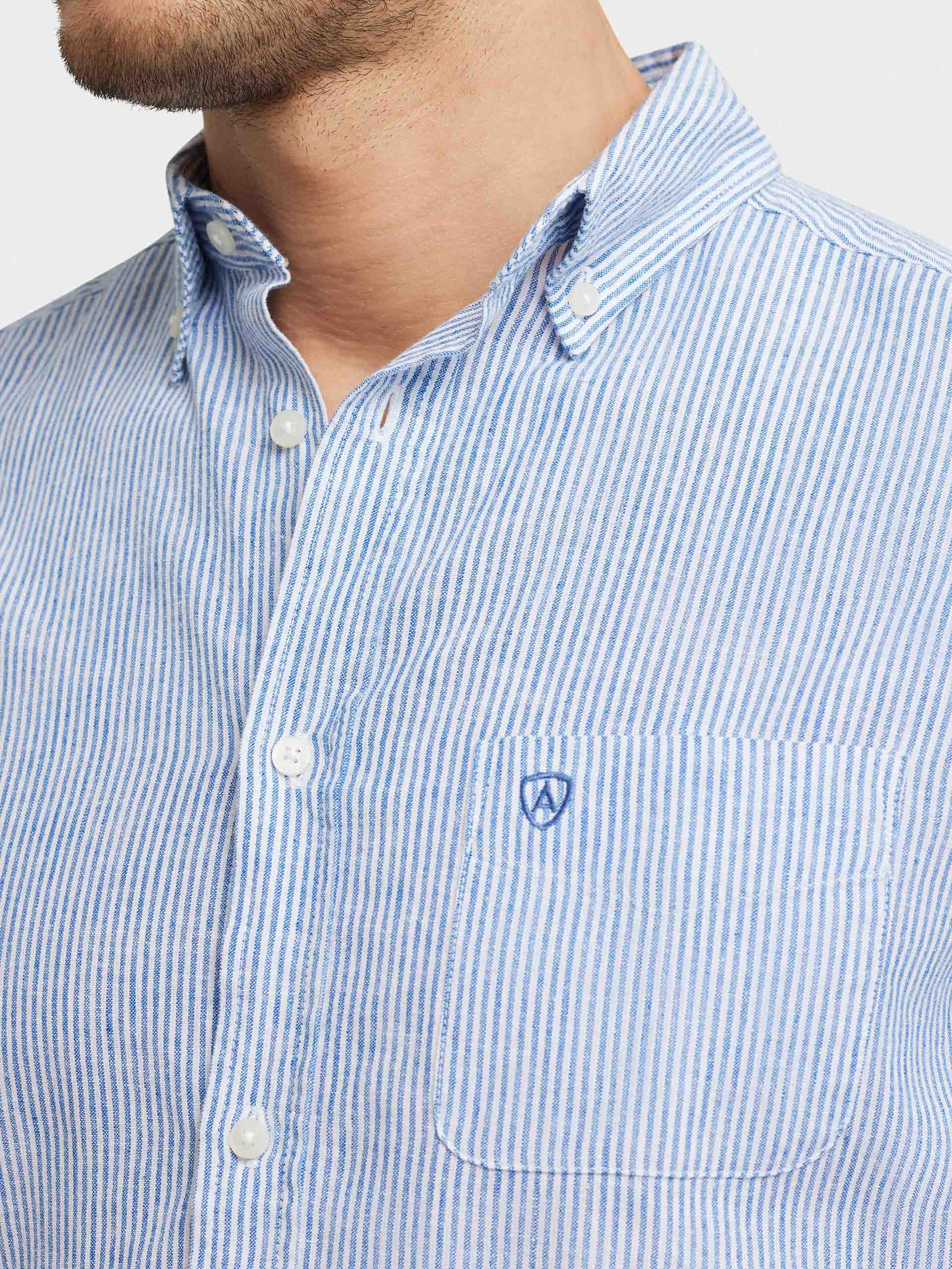 CAMISA LINO RAYAS BD