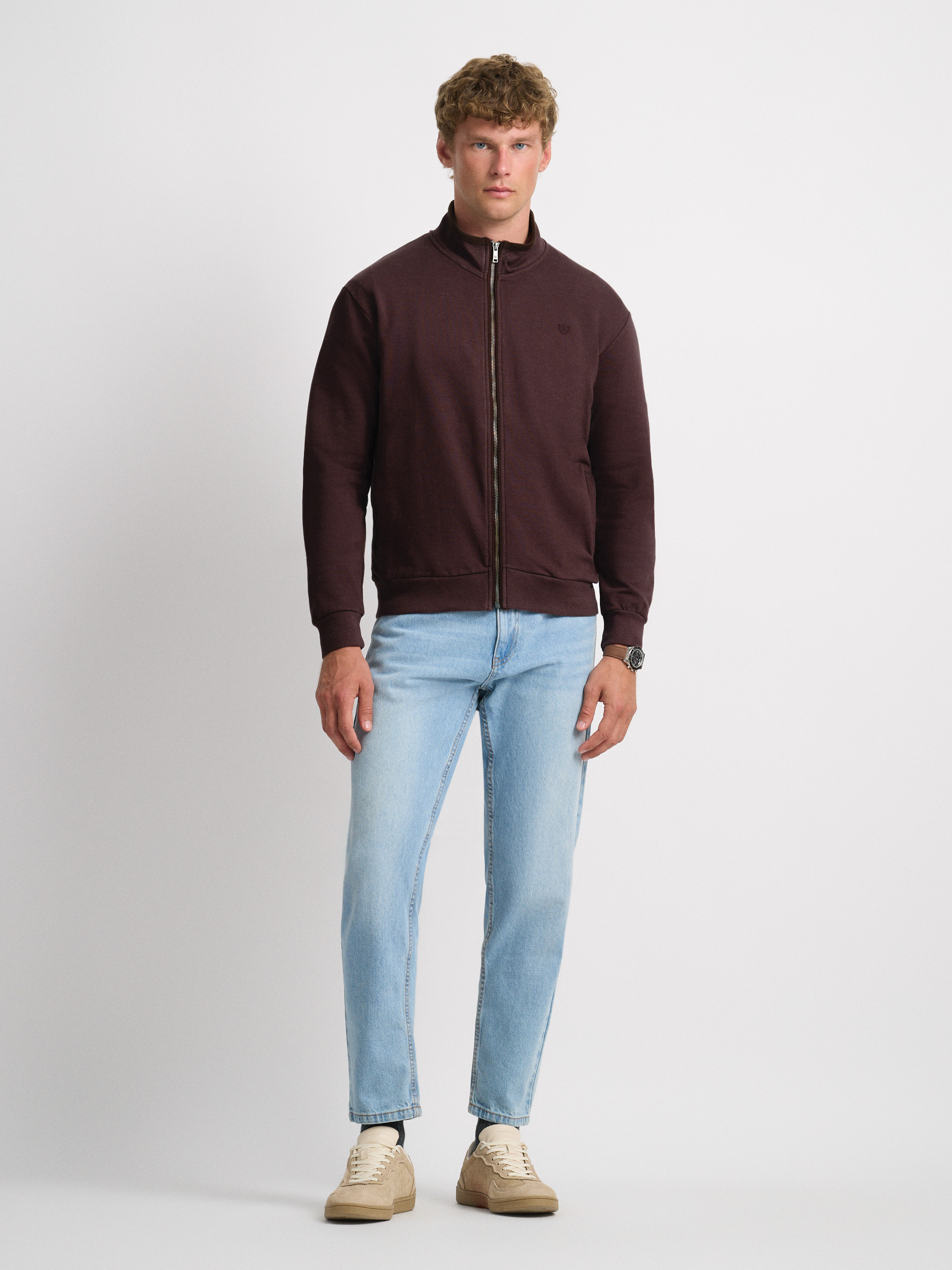SUDADERA CONTRAST BURDEOS