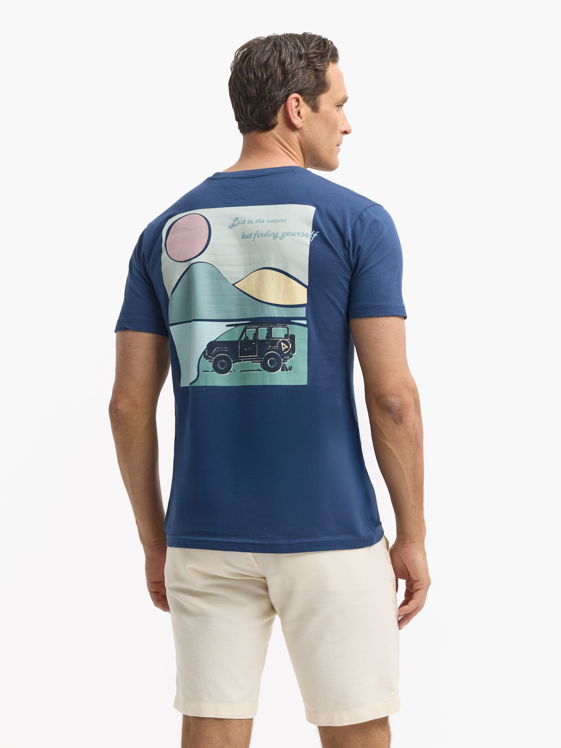 CAMISETA LOST AZUL MARINO