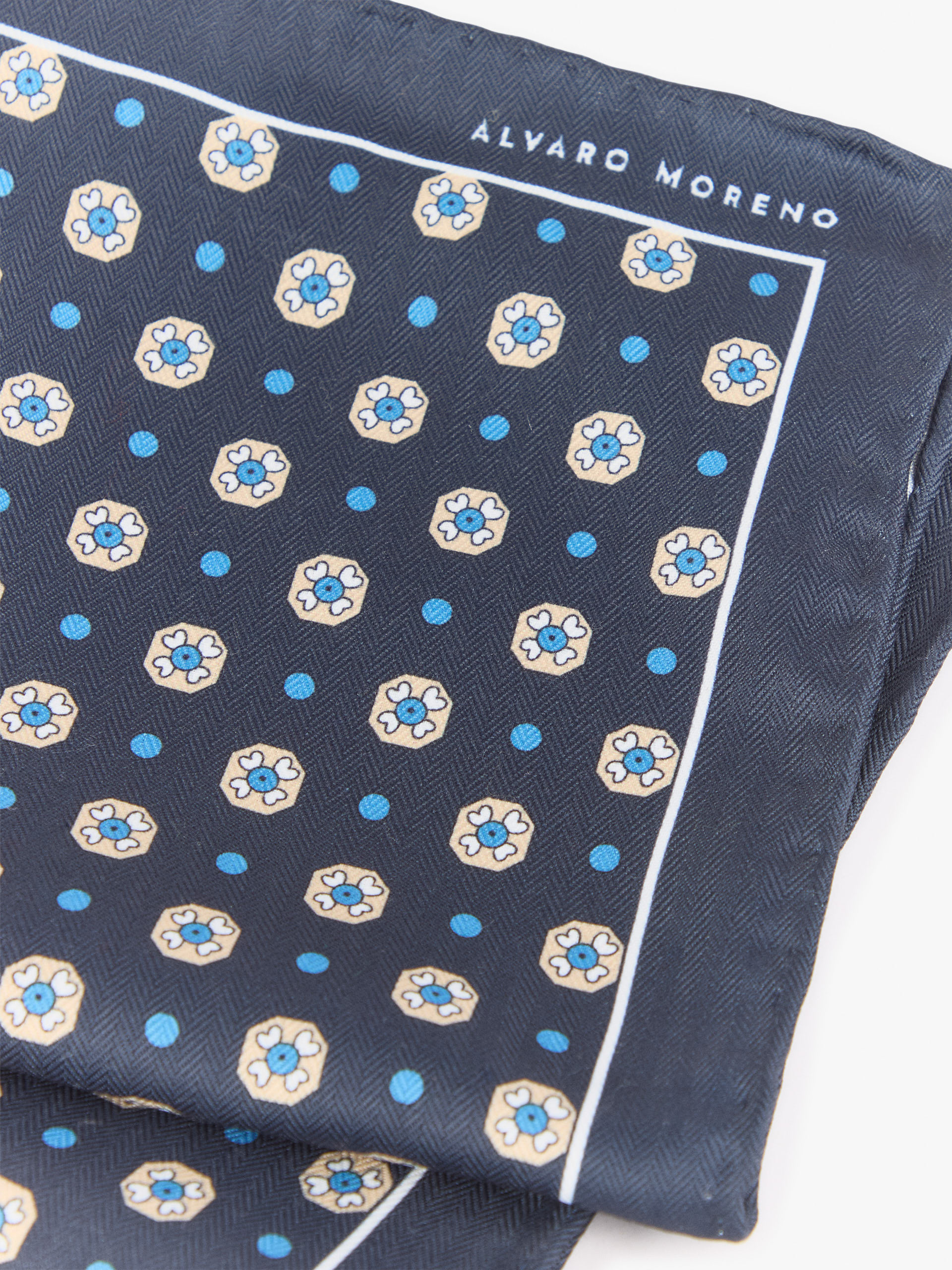PAÑUELO PRINTED AZUL MARINO
