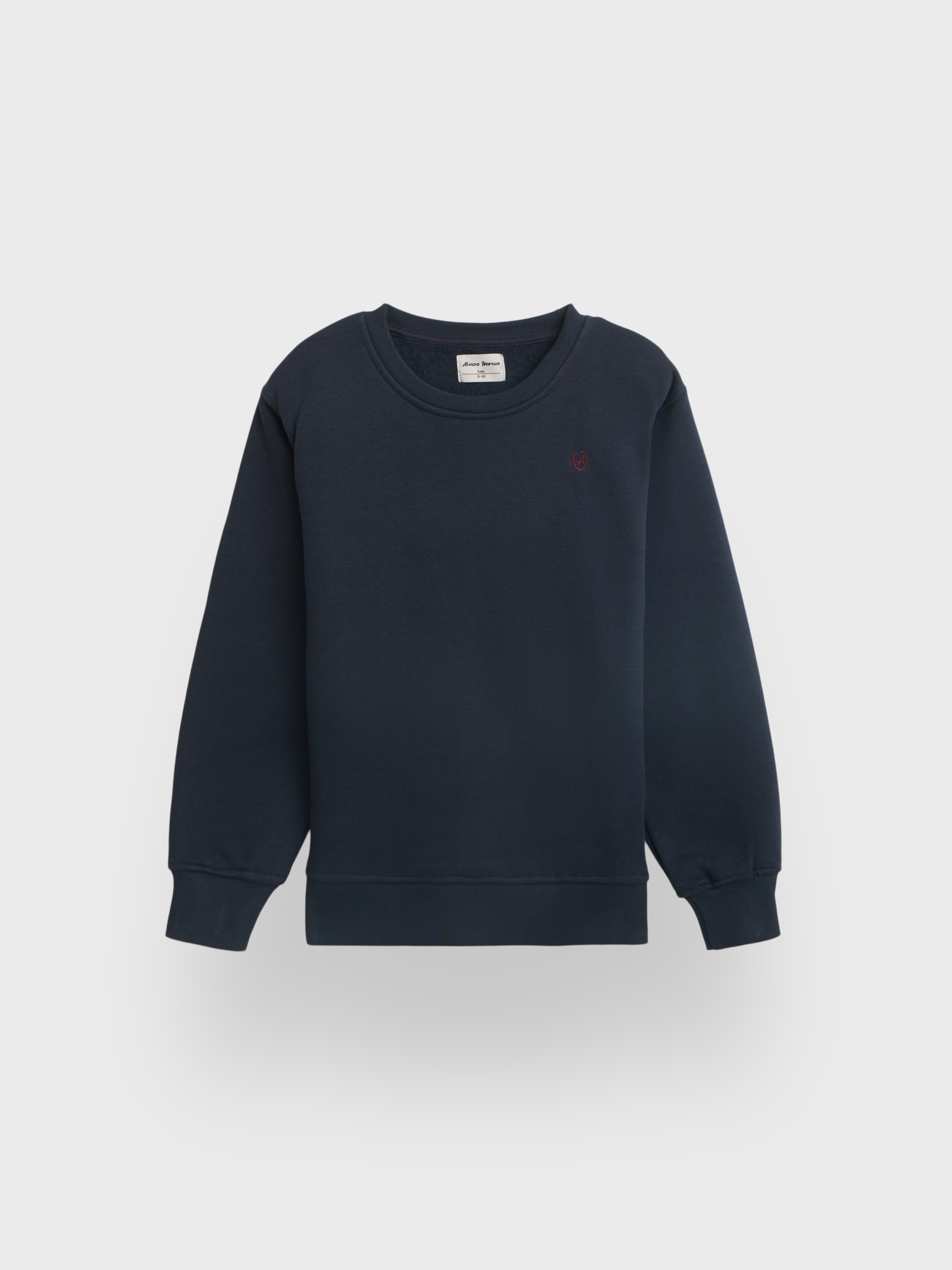 SUDADERA BASICA KIDS AZUL MARINO