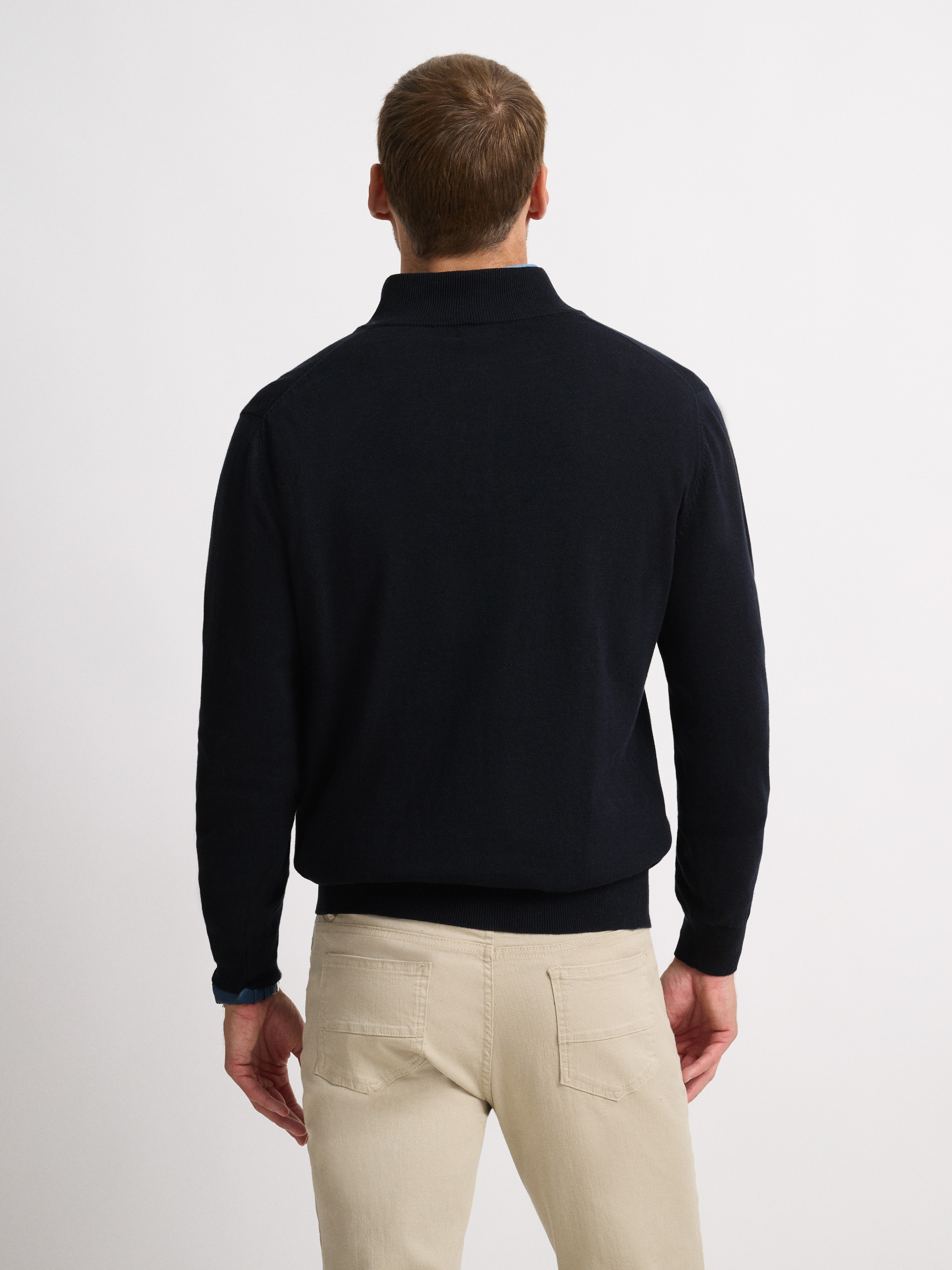 JERSEY BUTTON COLLAR