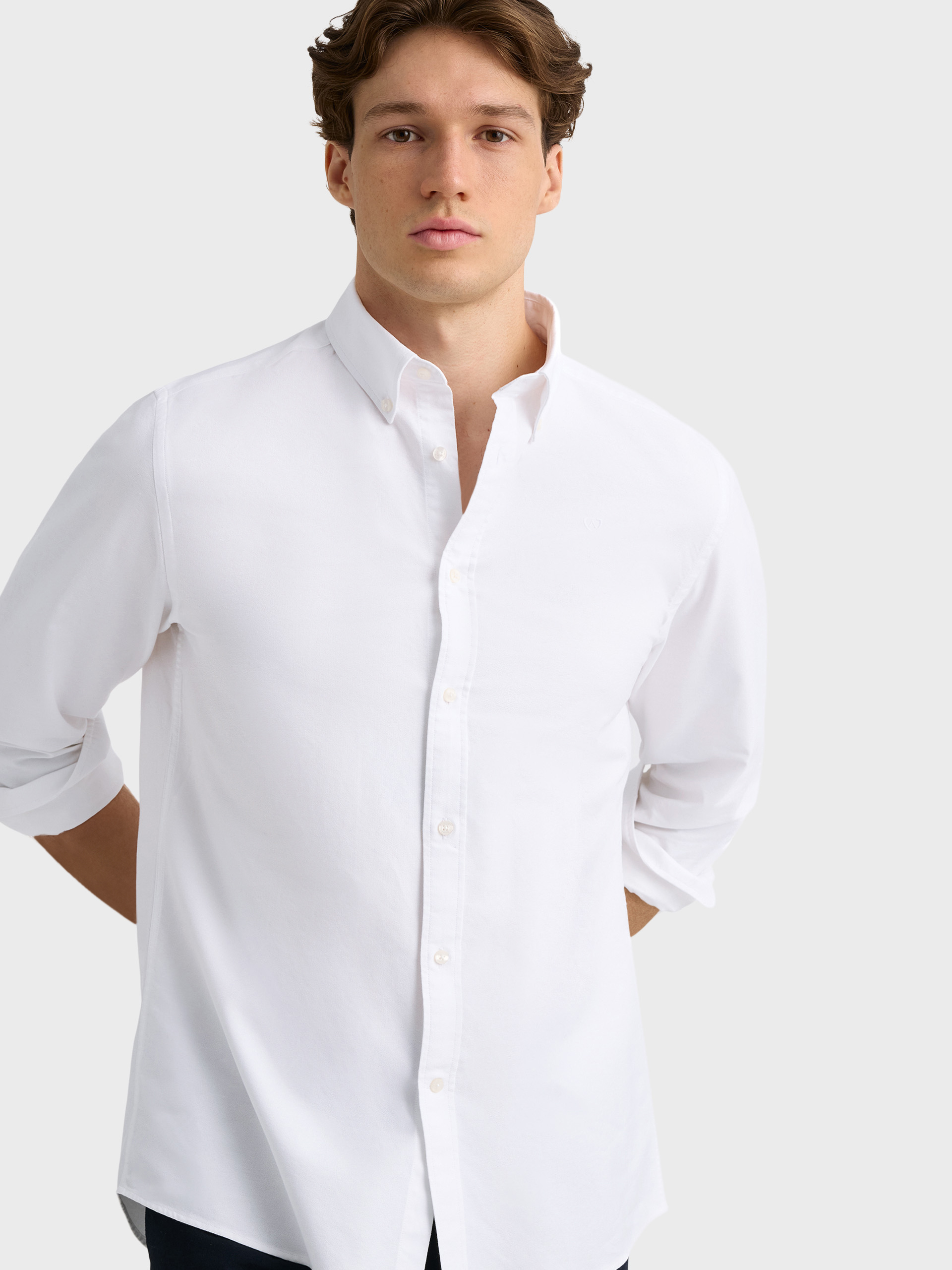 CAMISA OXFORD SOLID BLANCO