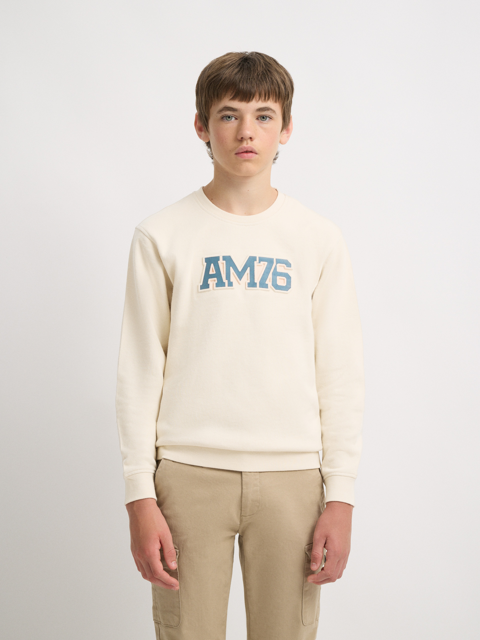 SUDADERA OFFICIAL KIDS BEIGE