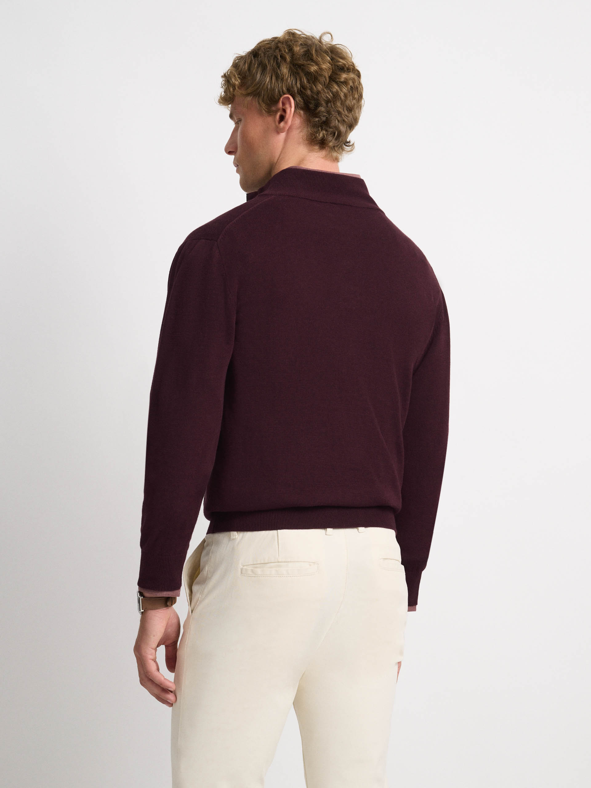 JERSEY BUTTON COLLAR