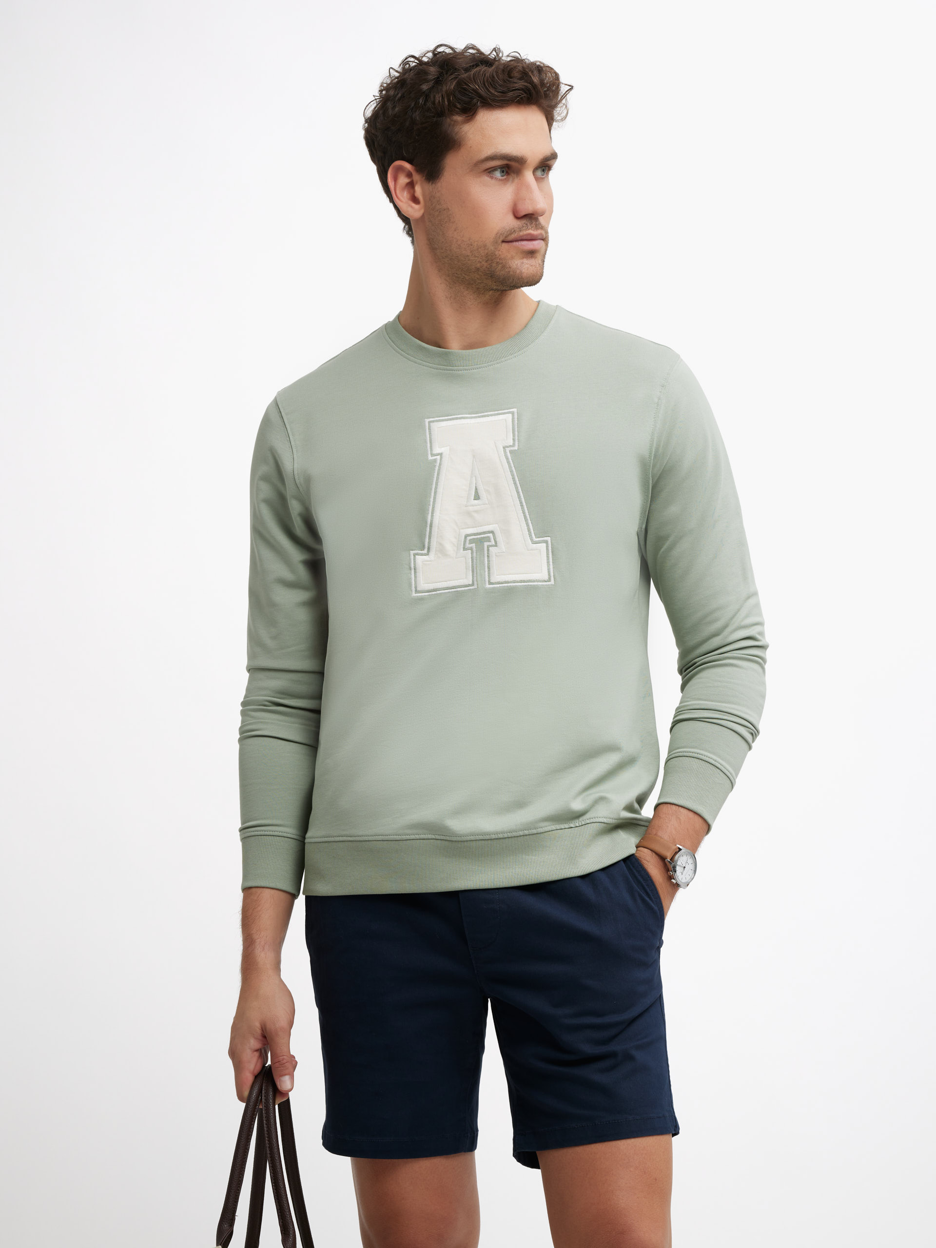SUDADERA COLLEGE VERDE