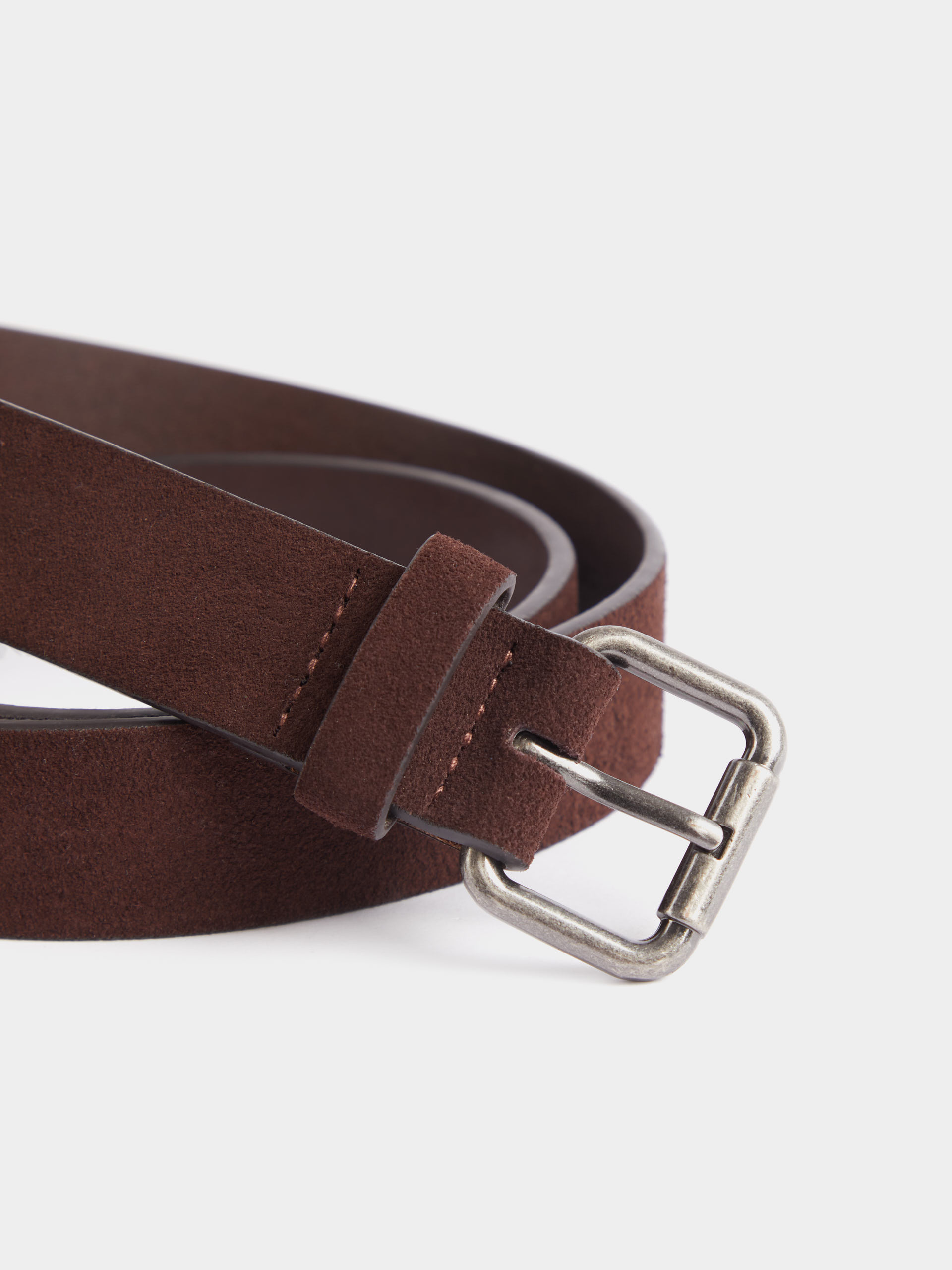 CINTURON SUEDE MARR&Oacute;N