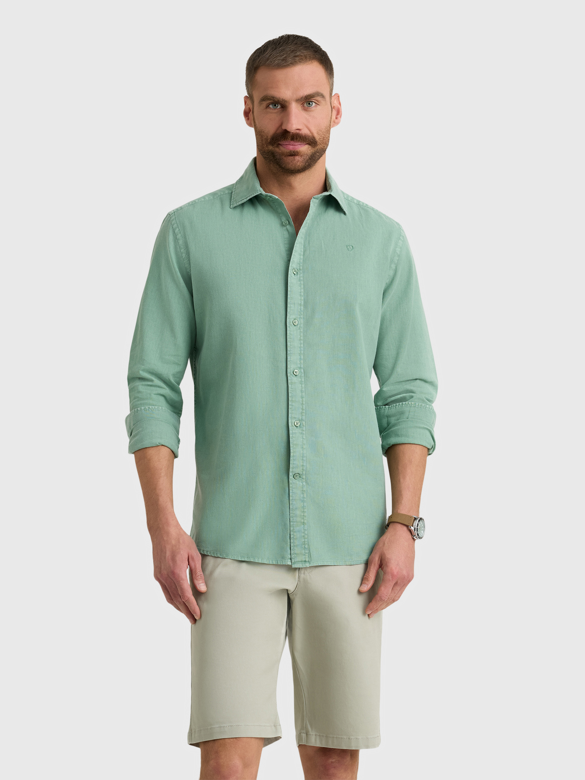 CAMISA LINO GD VERDE