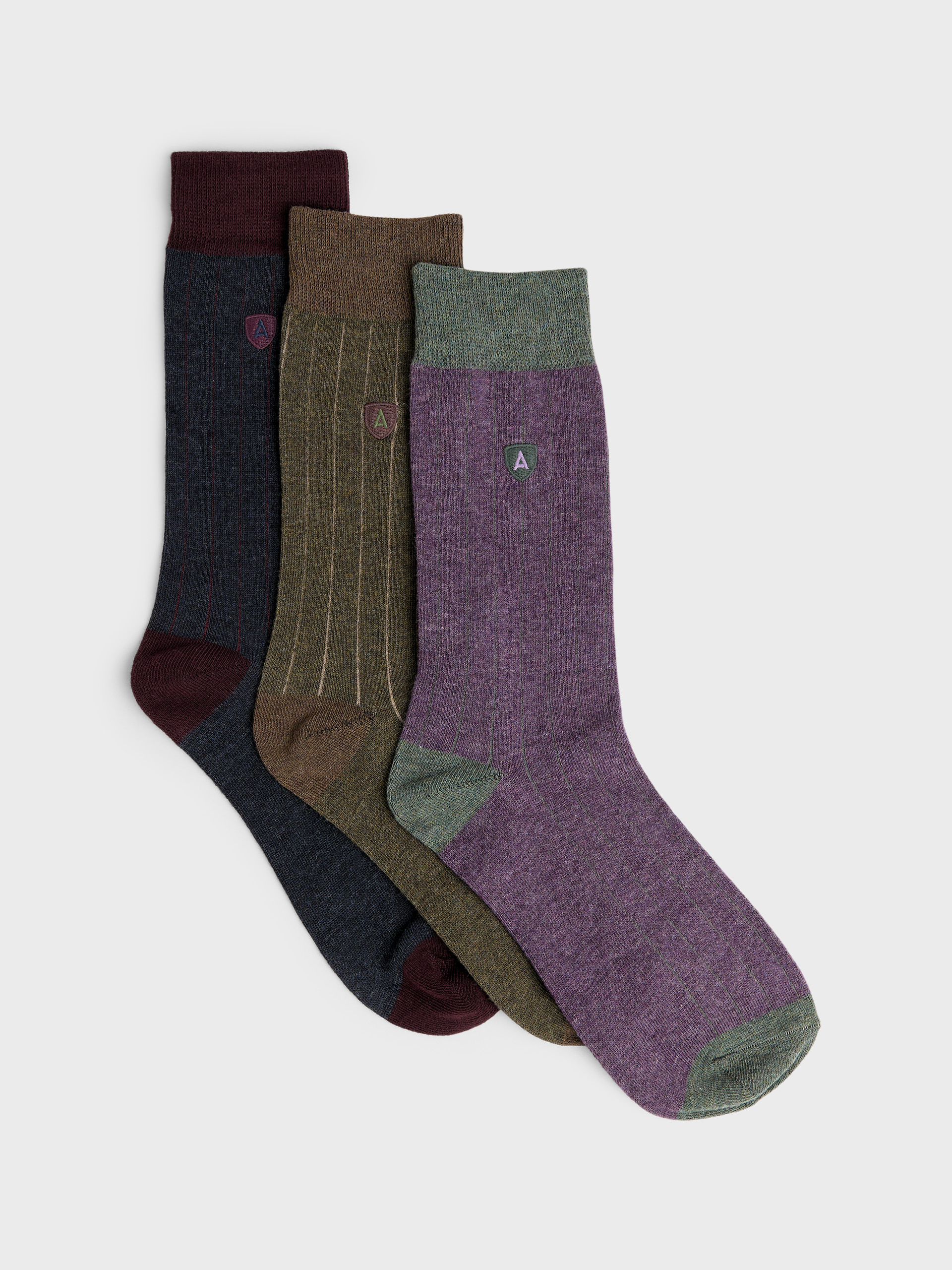 CALCETINES CANALE BICOLOR AZUL