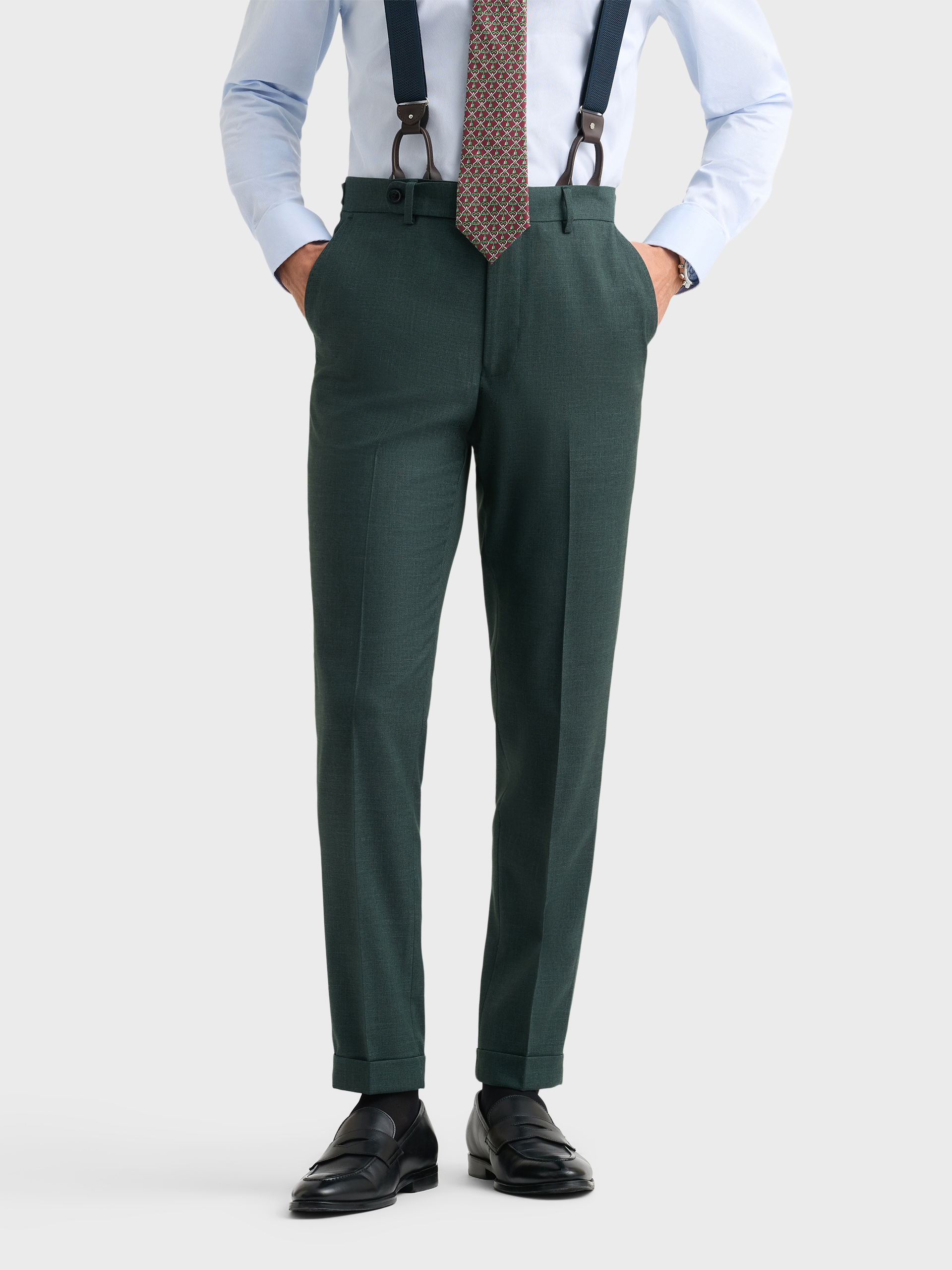 PANTALON CAPOLUNGO FIL A FIL VERDE