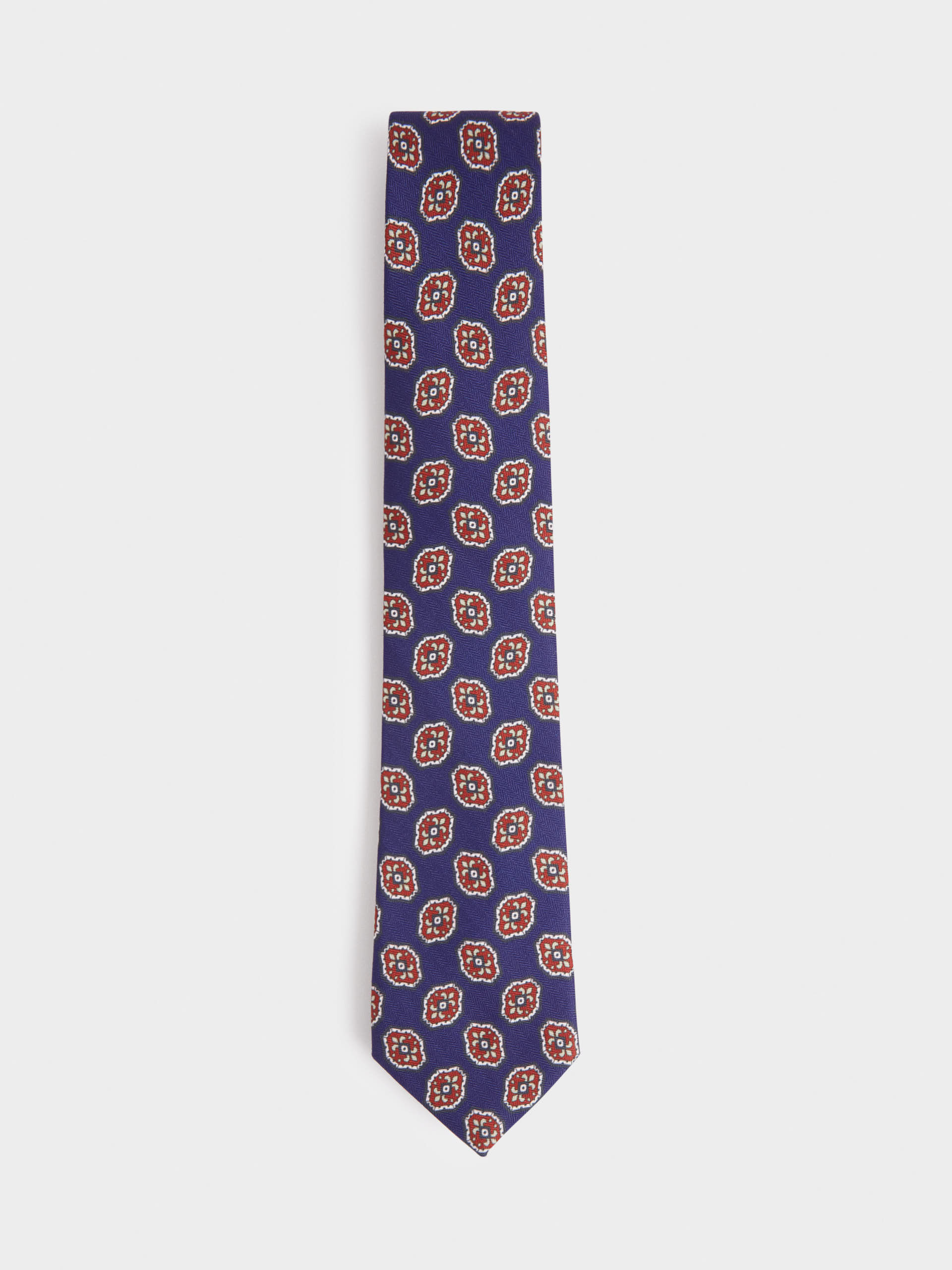 CORBATA PRINTED AZUL MARINO