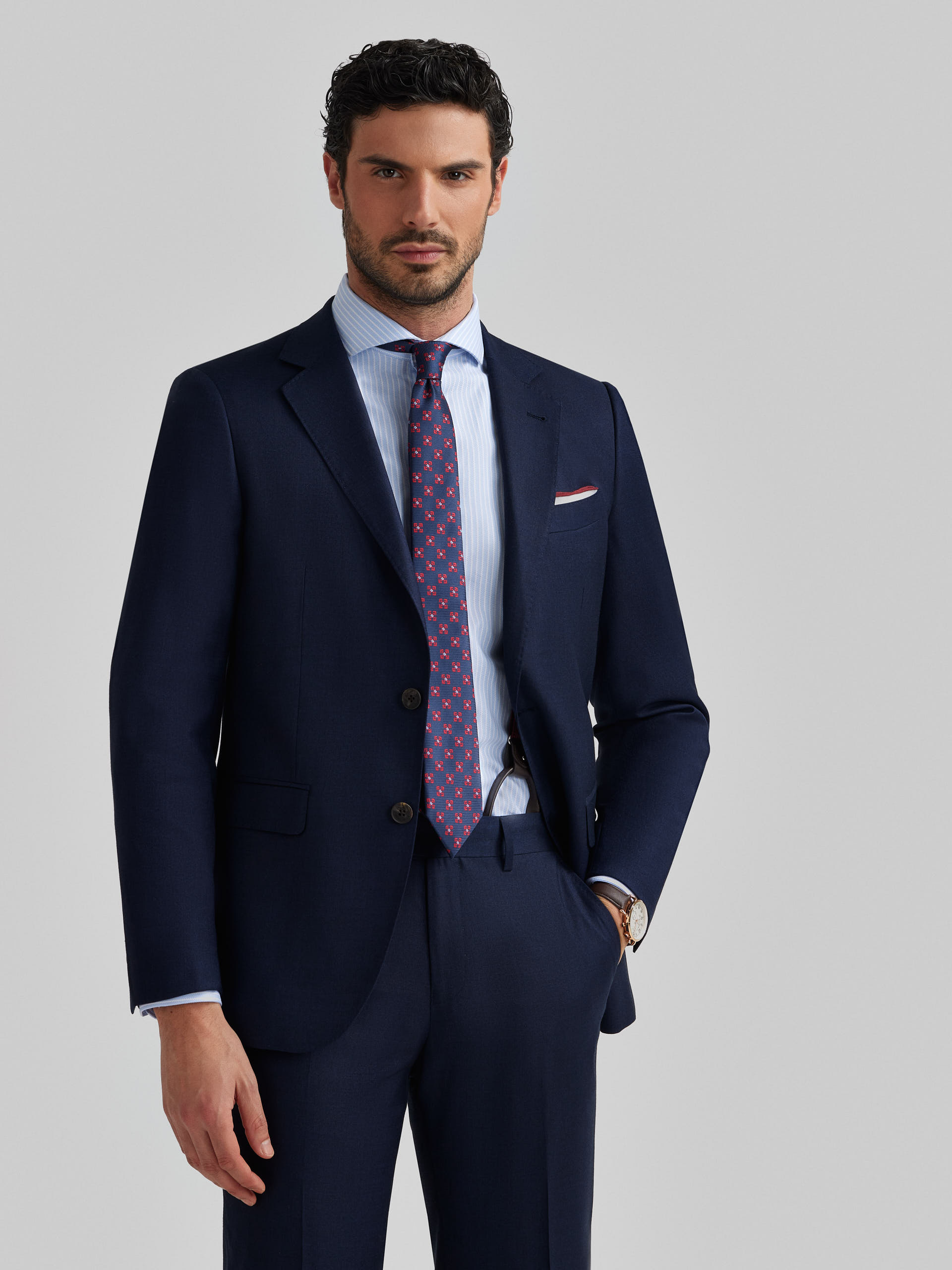 AMERICANA FIL A FIL AZUL MARINO