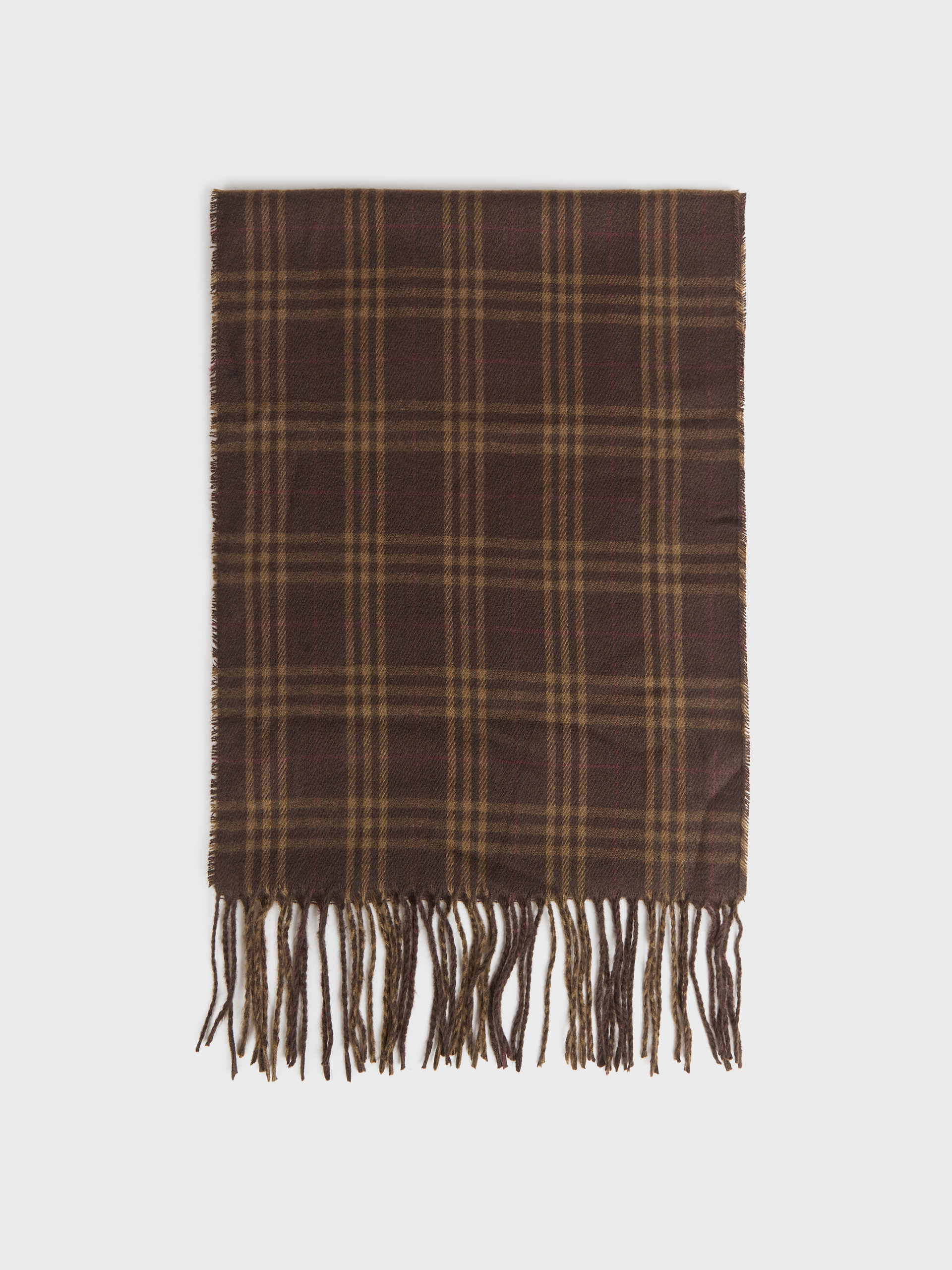 BUFANDA TARTAN MARRÓN