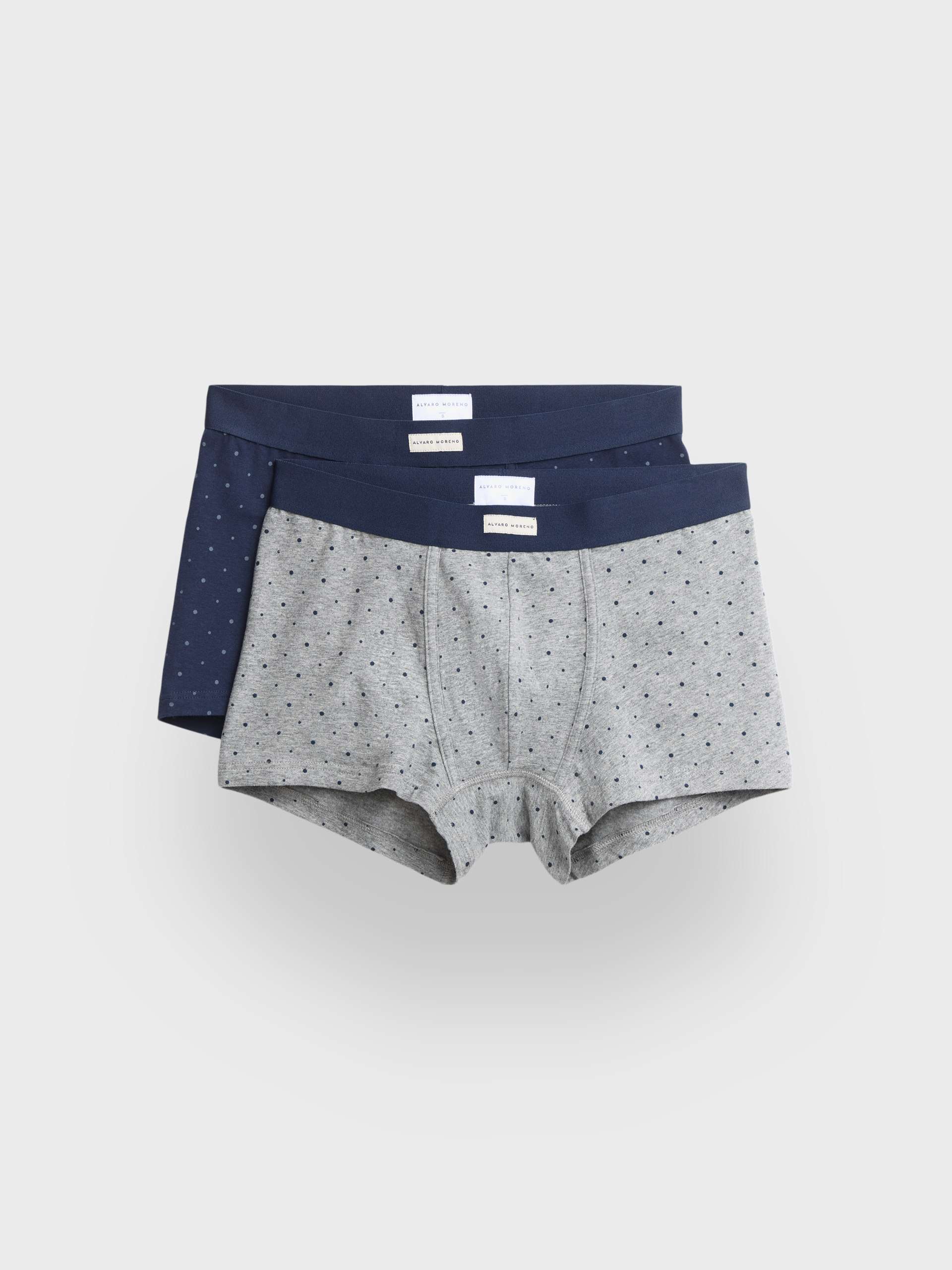 BOXER DOTS AZUL MARINO