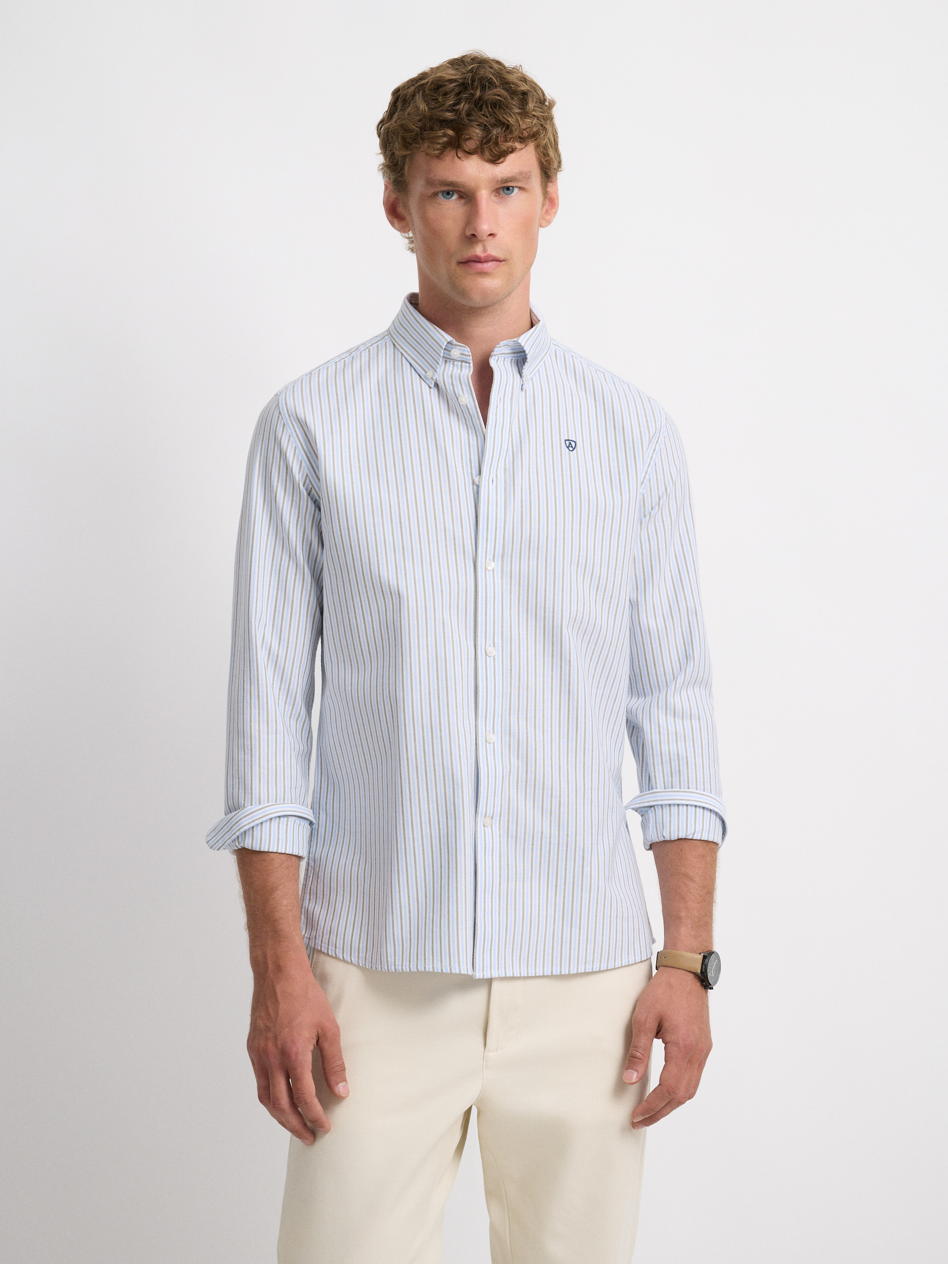 CAMISA OXFORD COMBO VERDE