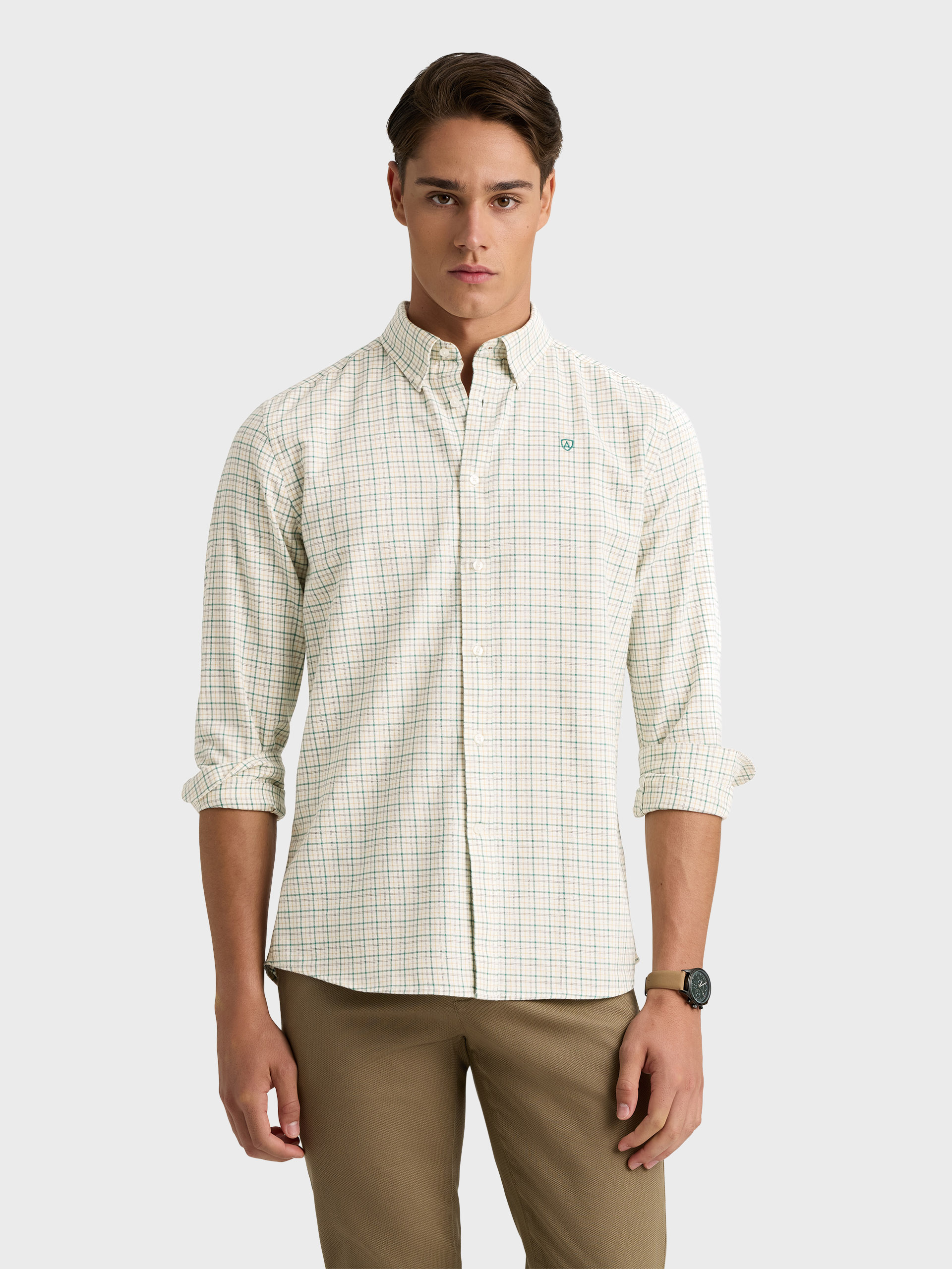 CAMISA FLANNEL CHECKS VERDE