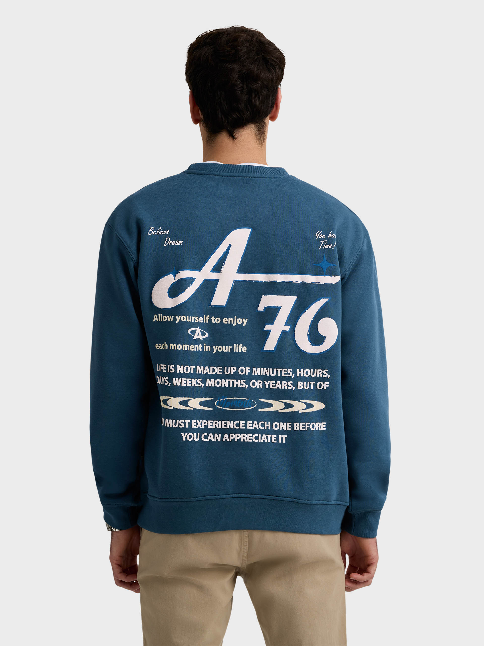 SUDADERA BELIEVE AZUL