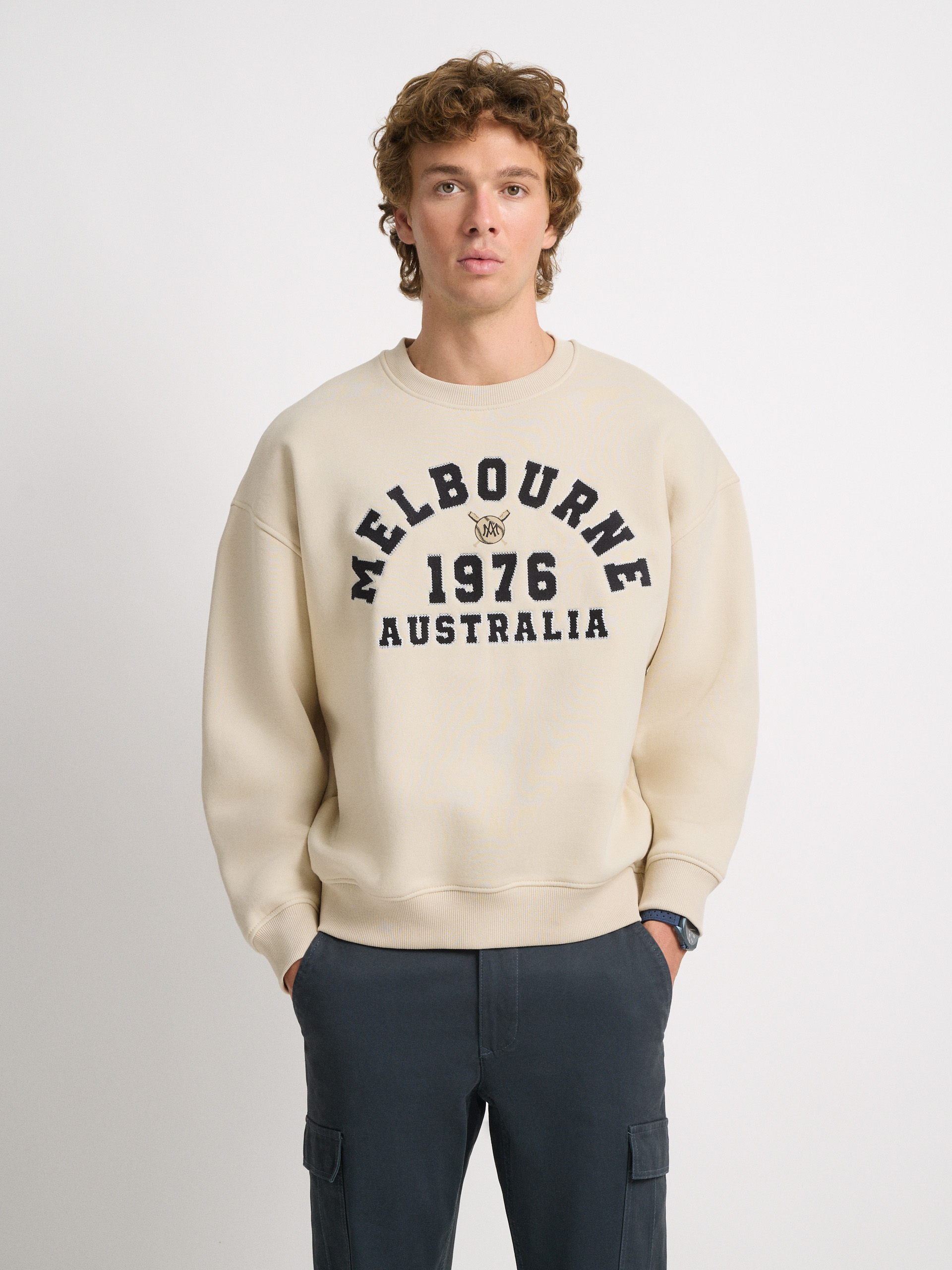 SUDADERA MELBOURNE BEIGE