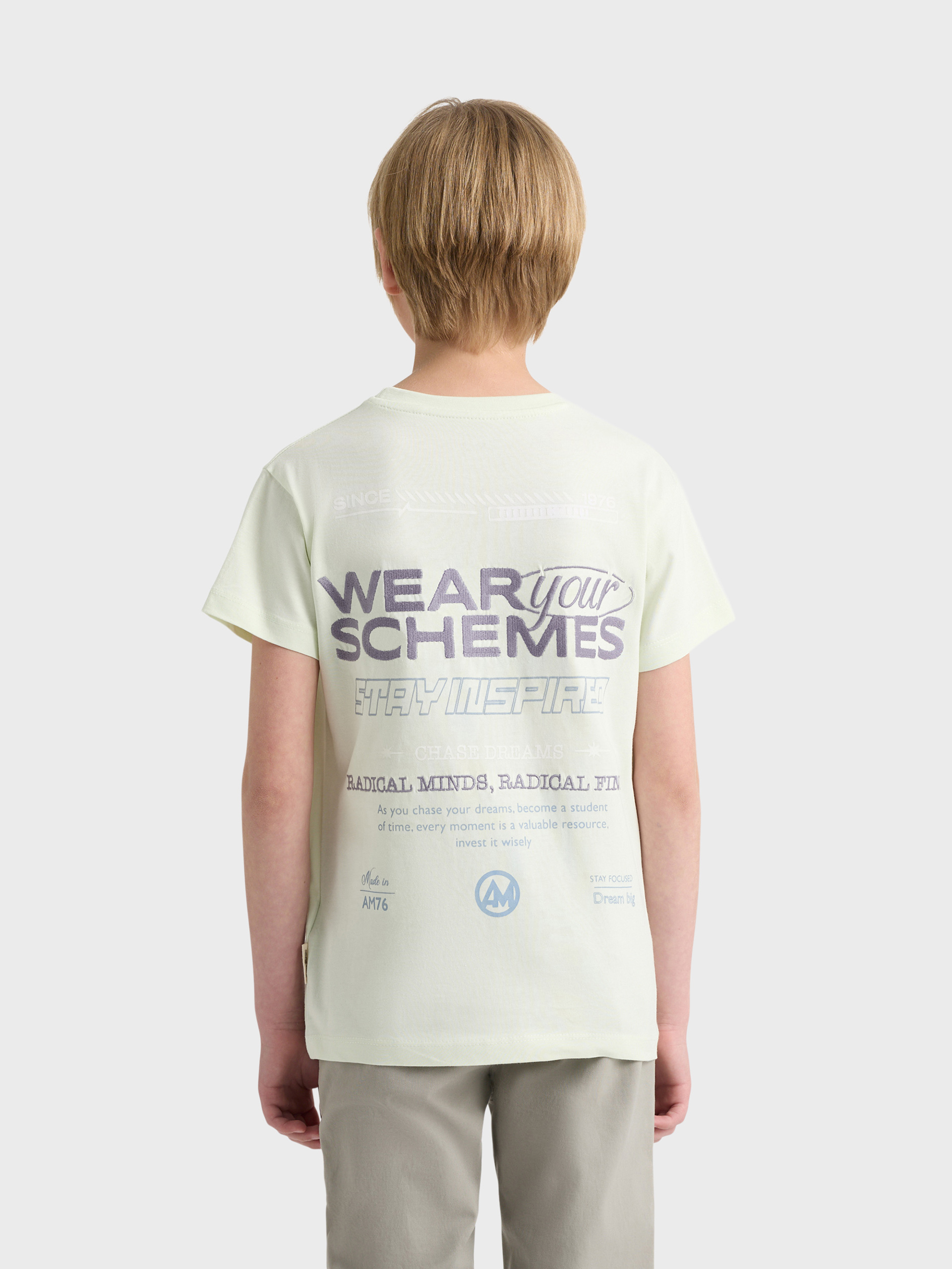 CAMISETA SCHEMES KIDS VERDE