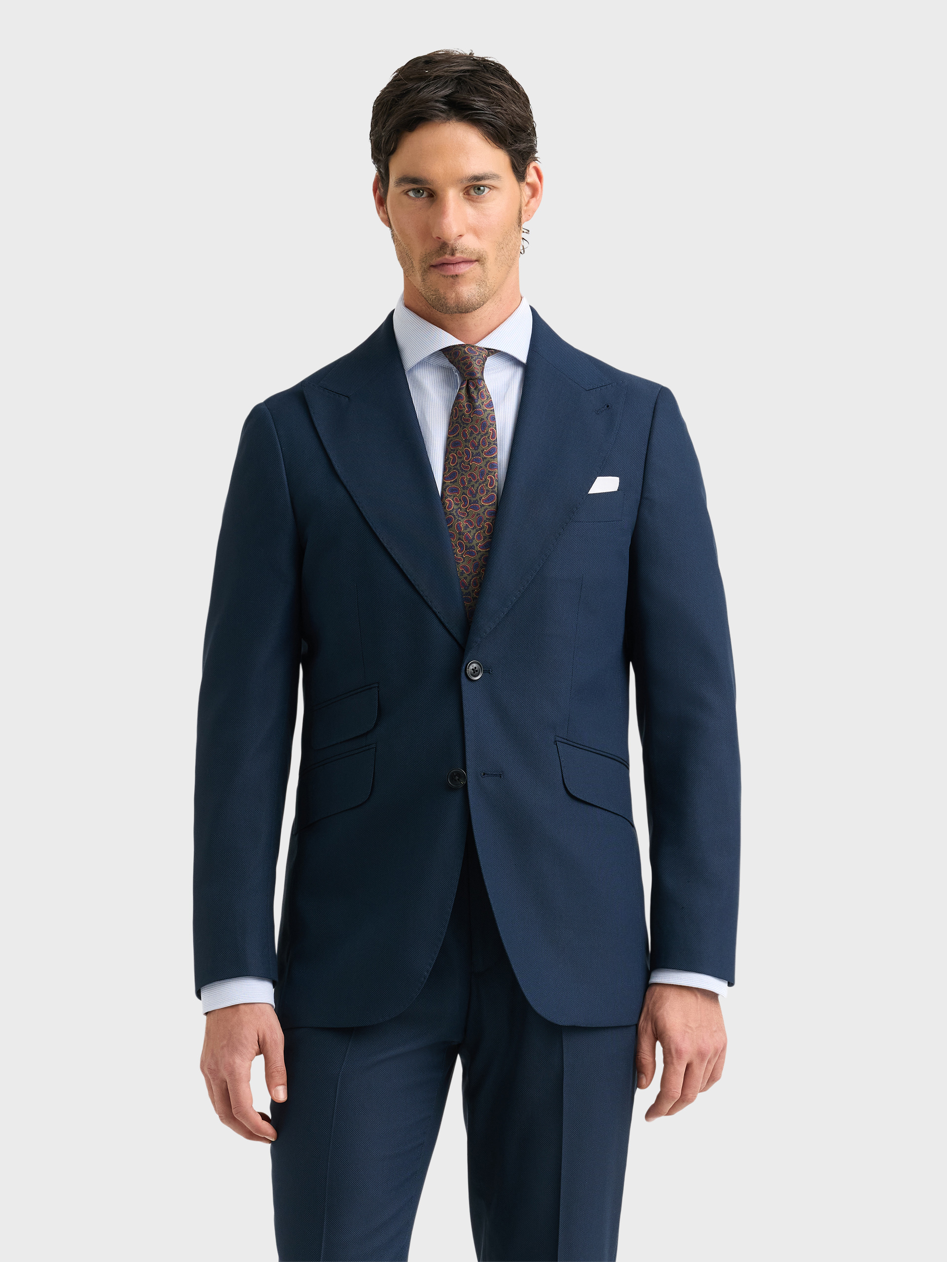 AMERICANA CAPO MICROESTRUCTURA AZUL MARINO