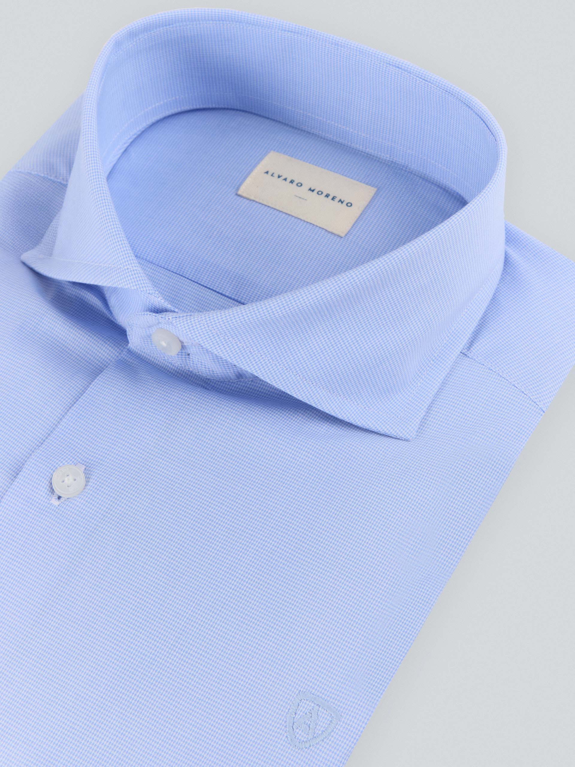 CAMISA VESTIR MICRO GALLO CELESTE