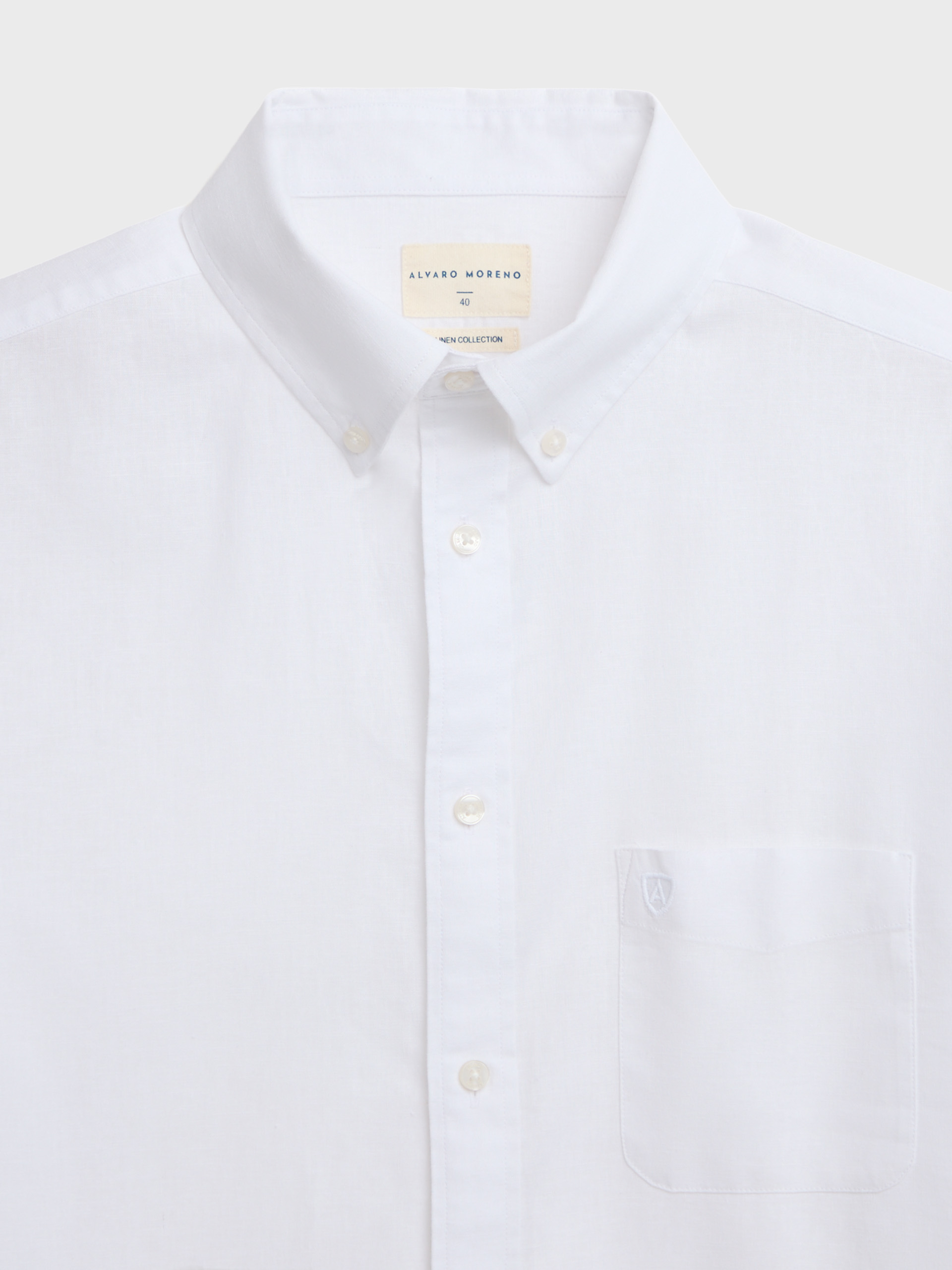 CAMISA LINO M.CORTA