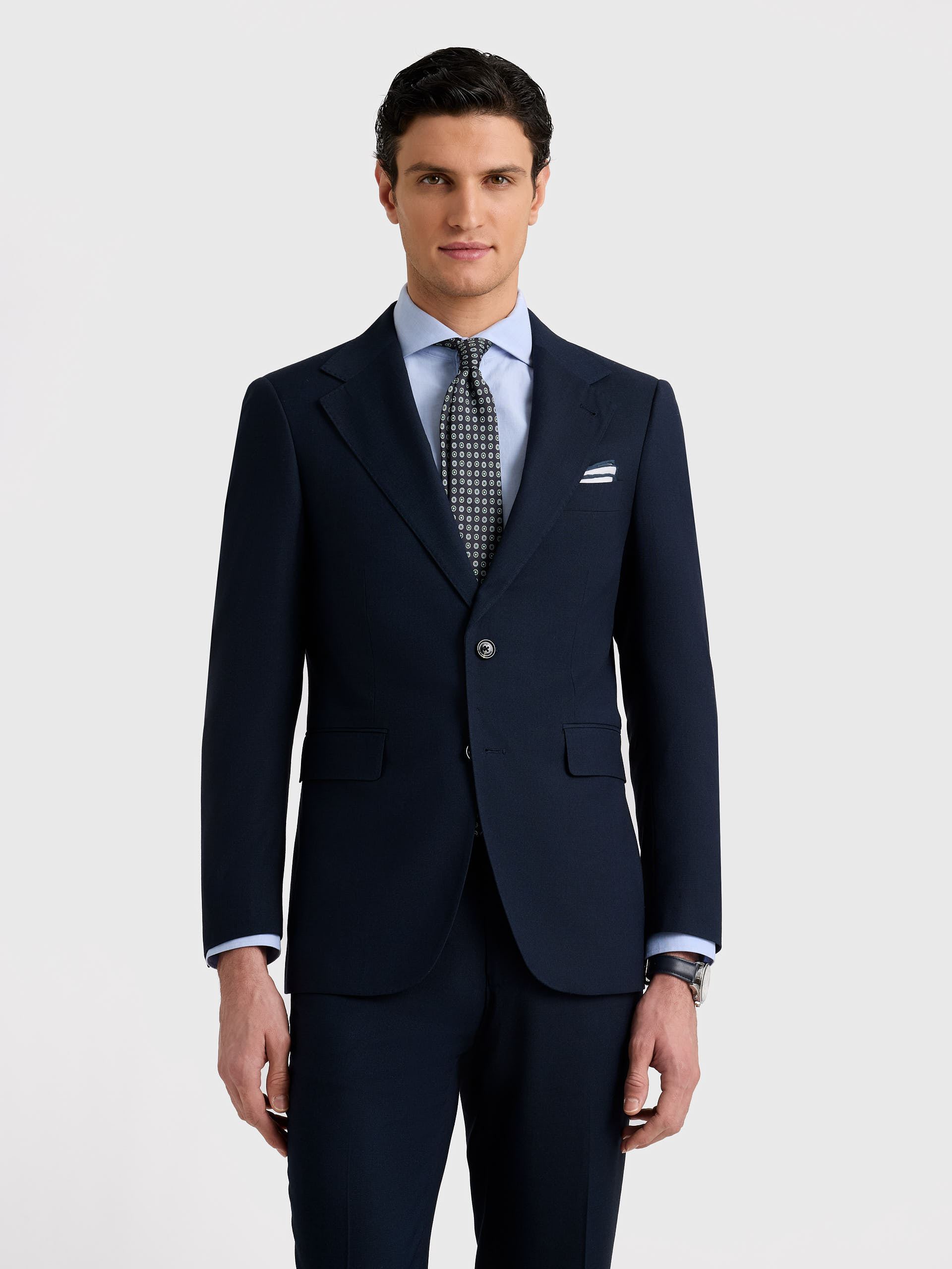 AMERICANA FIL A FIL AZUL MARINO