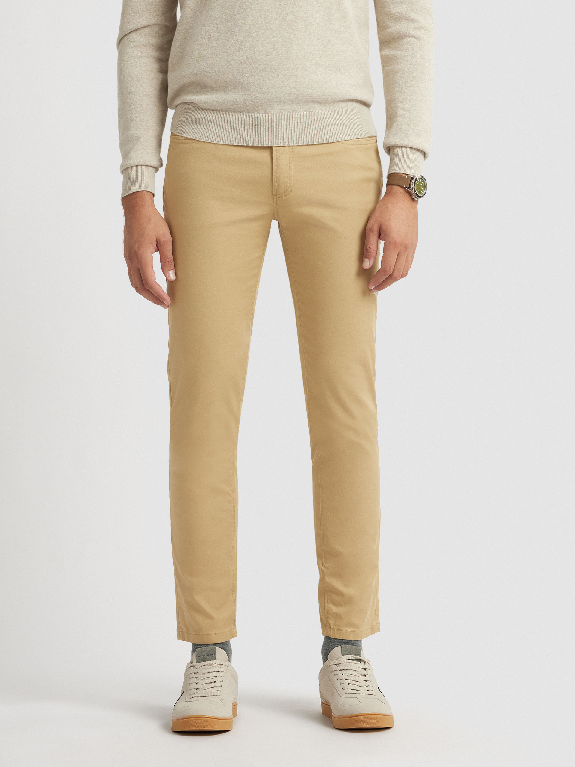 PANTALON DIAGONAL 5P CAMEL