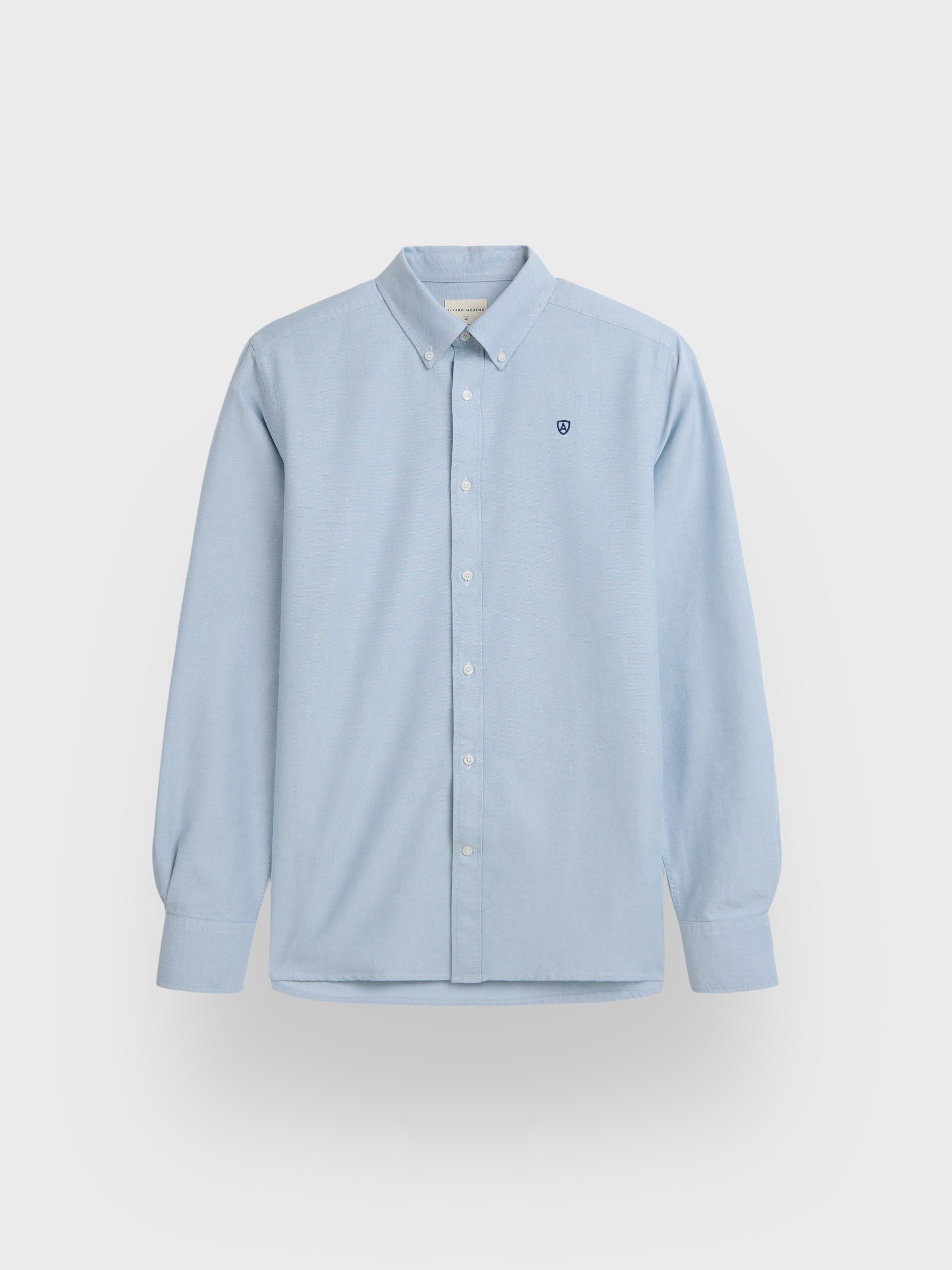 CAMISA OXFORD SOLID AZUL